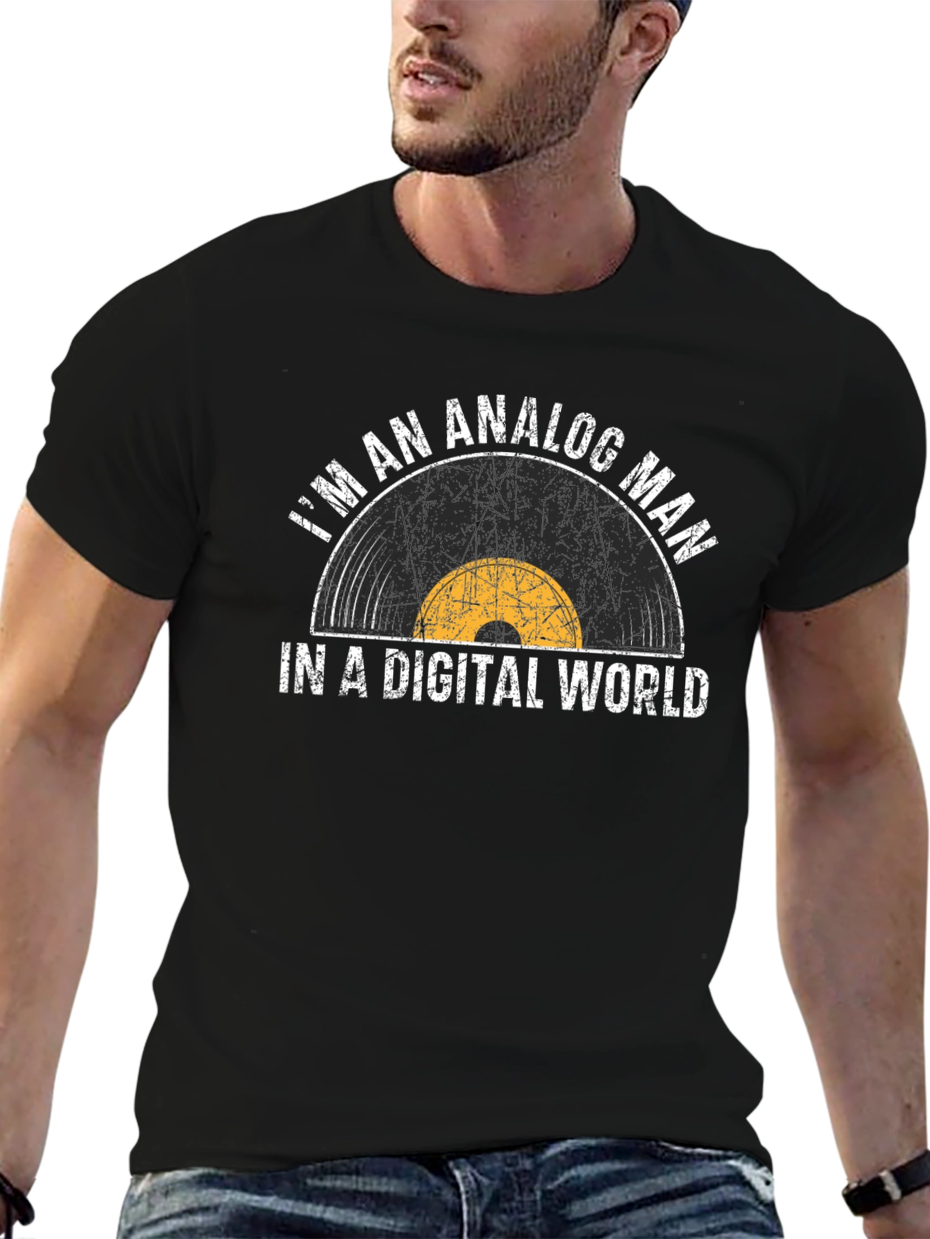 Analog Man Digital World Graphic Tee