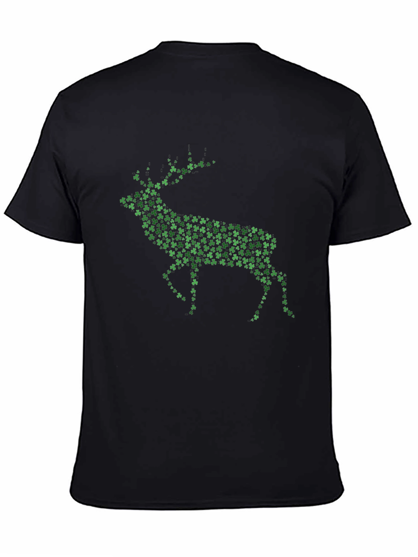 St. Patricks Day Deer Clover Graphic T-Shirt