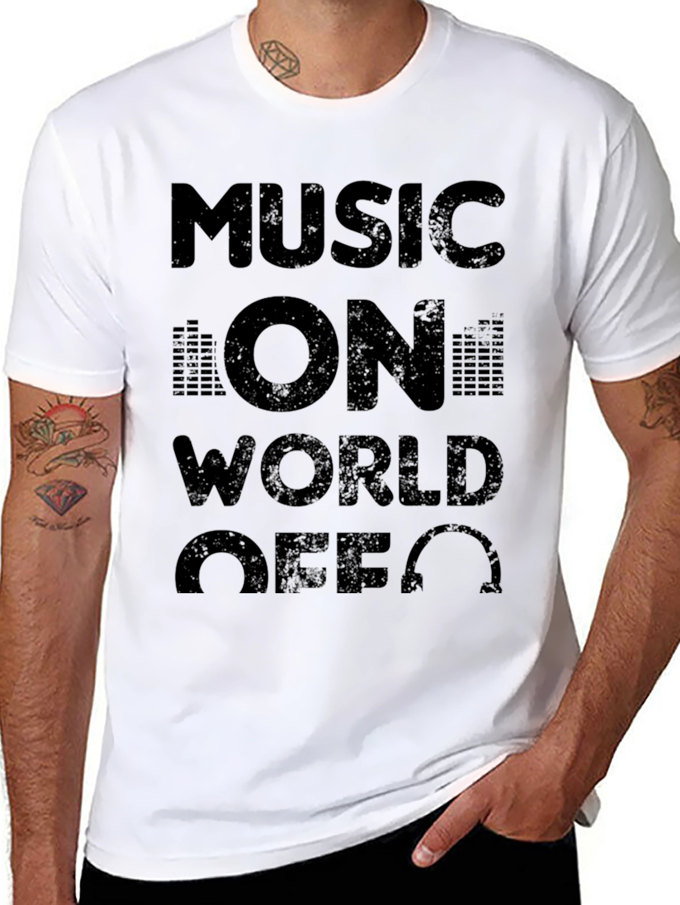 Music On World Off T-Shirt