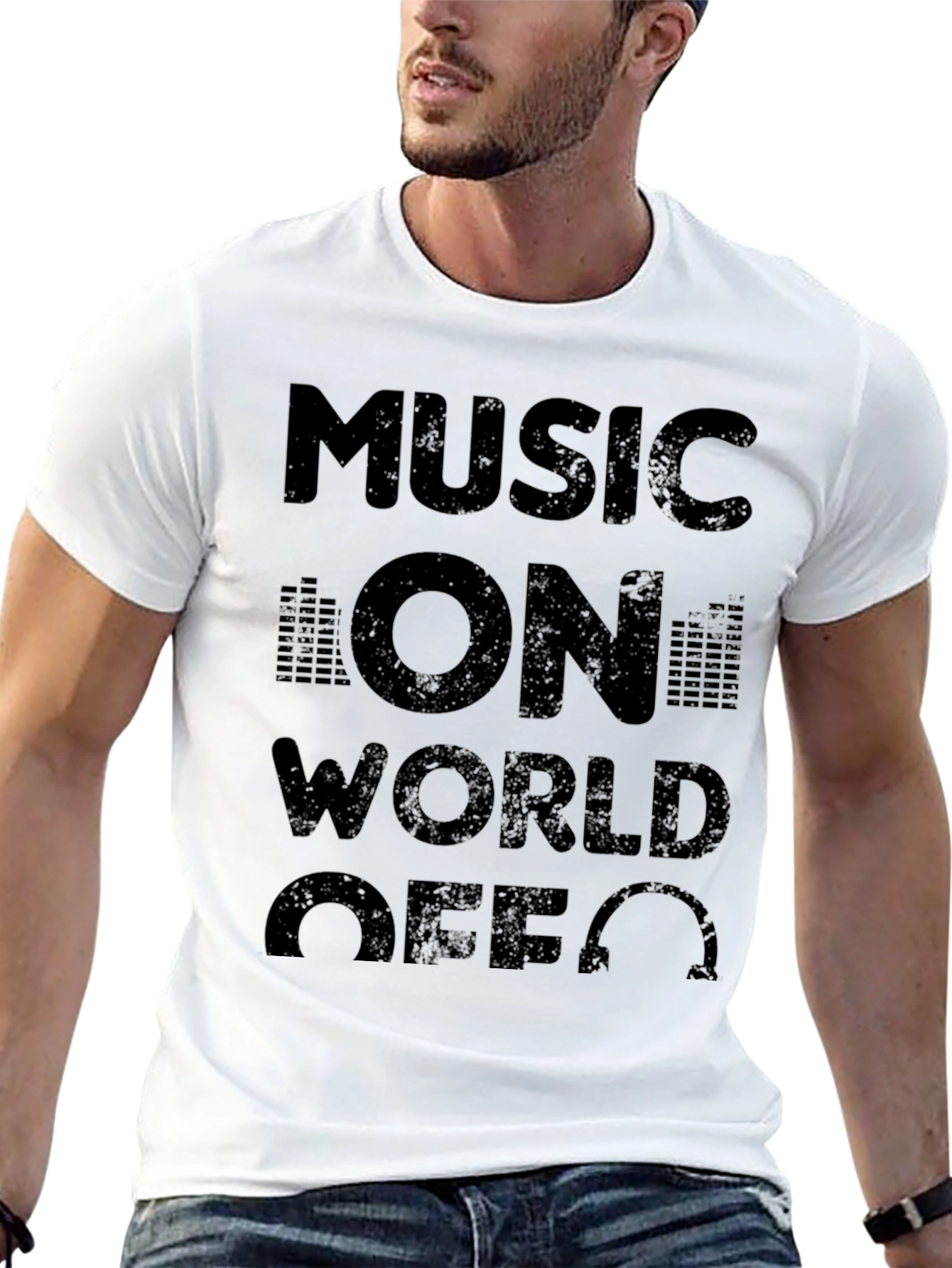 Music On World Off T-Shirt