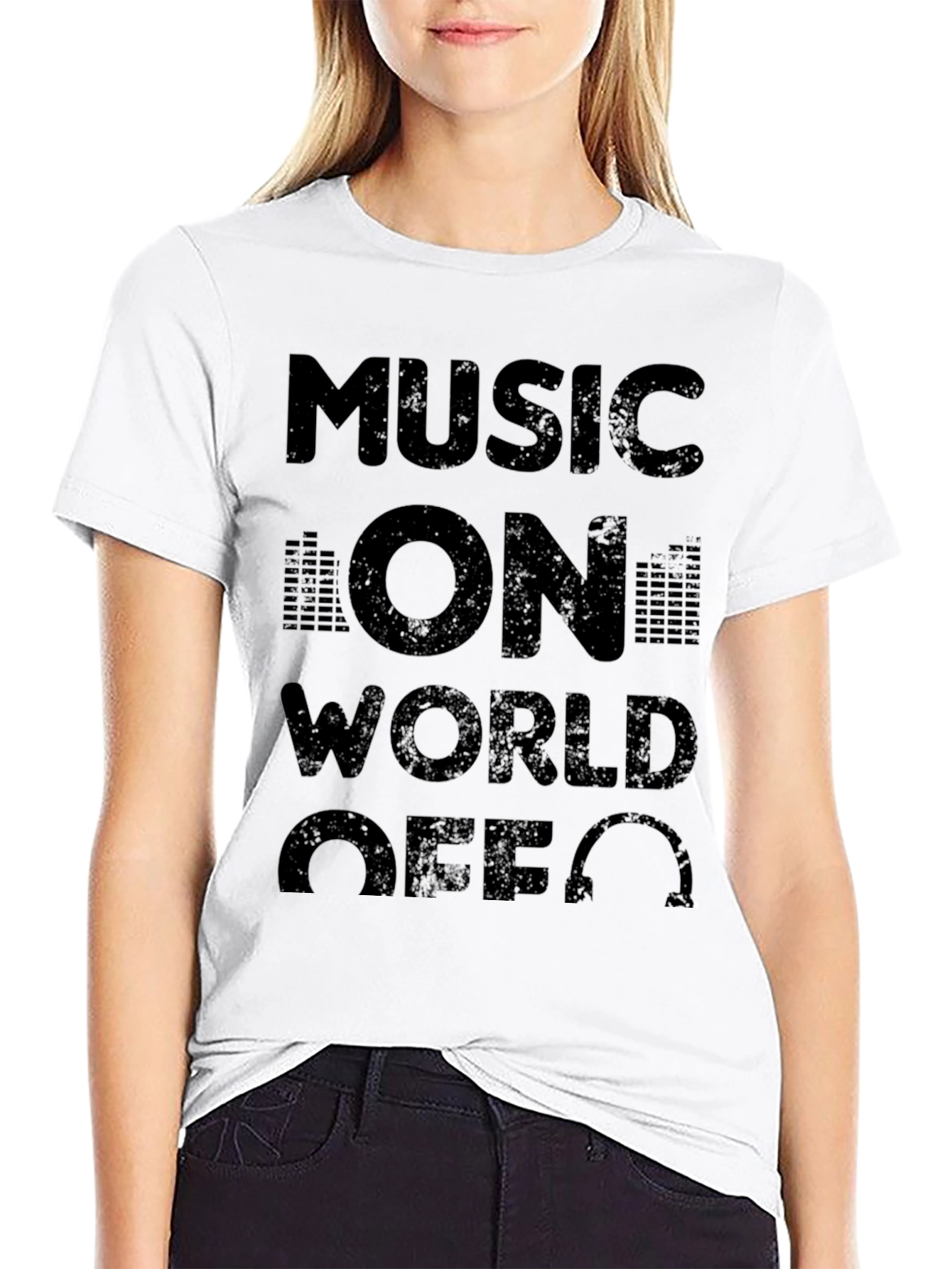 Music On World Off T-Shirt