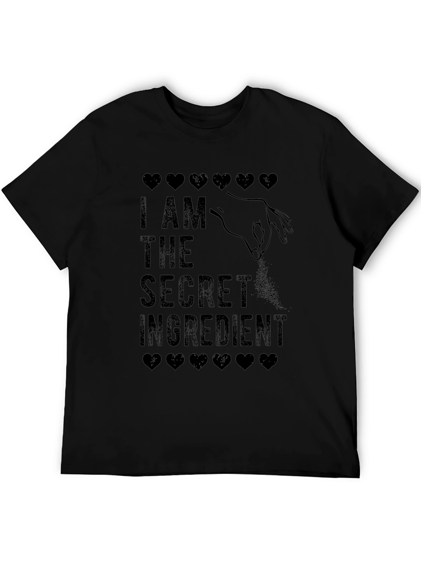 Secret Ingredient Mens Black T-Shirt