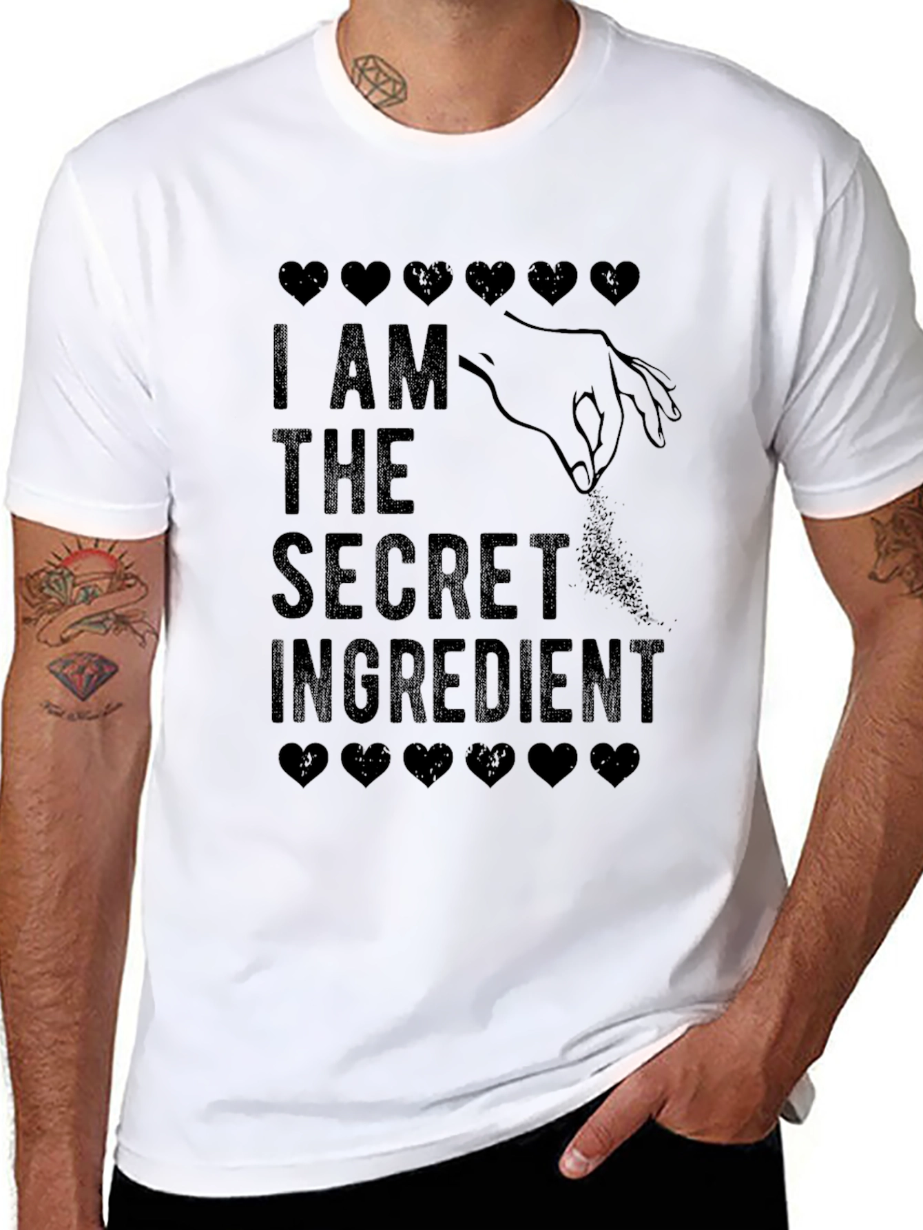 Secret Ingredient Mens Black T-Shirt