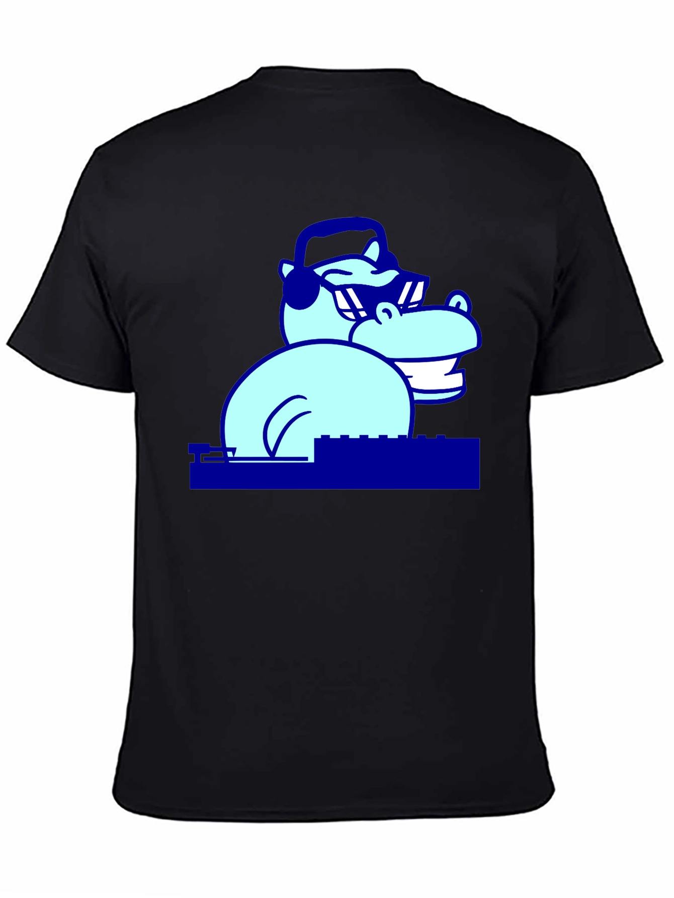 Cool Hippo DJ Graphic T-Shirt