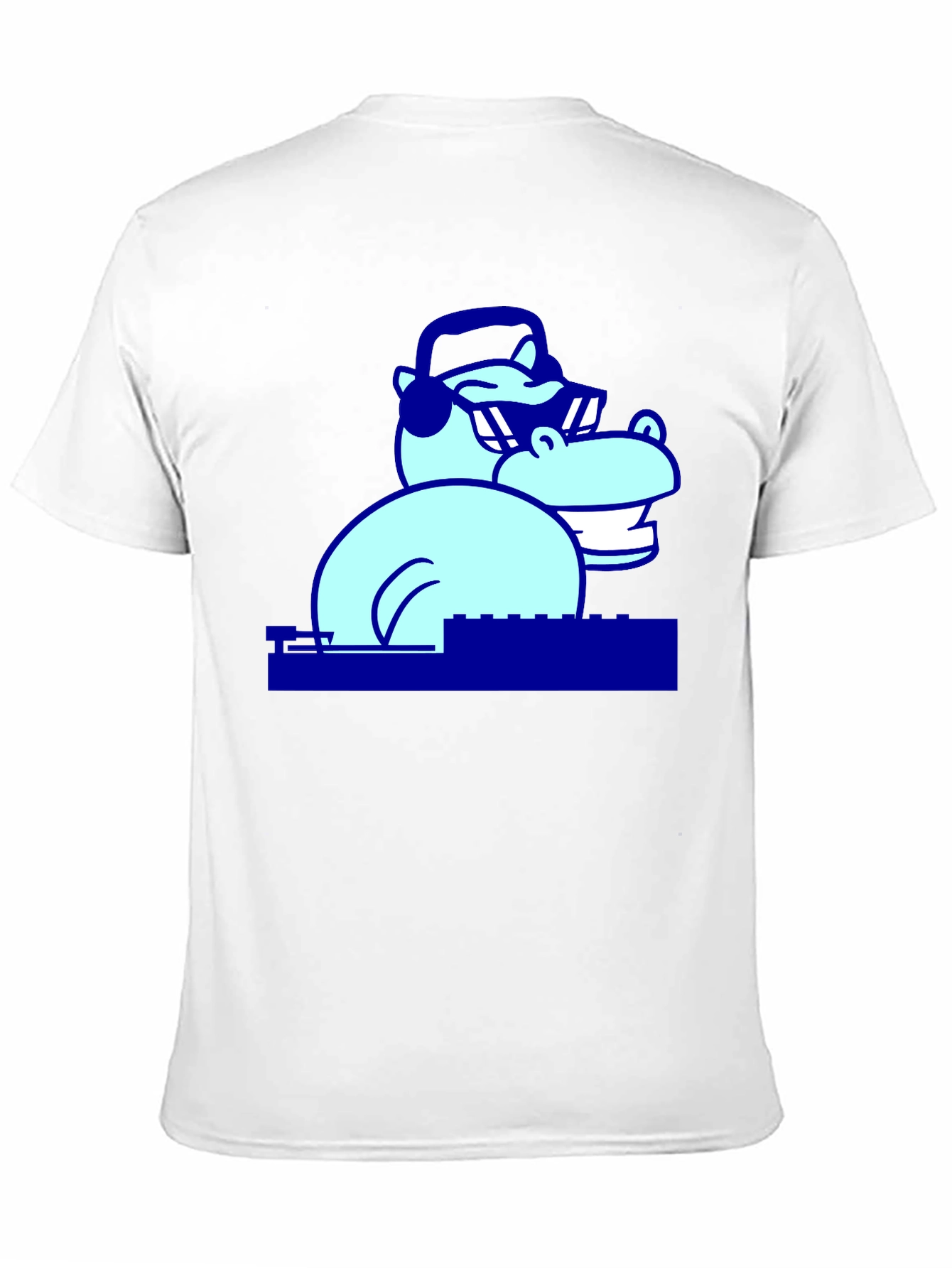 Cool Hippo DJ Graphic T-Shirt