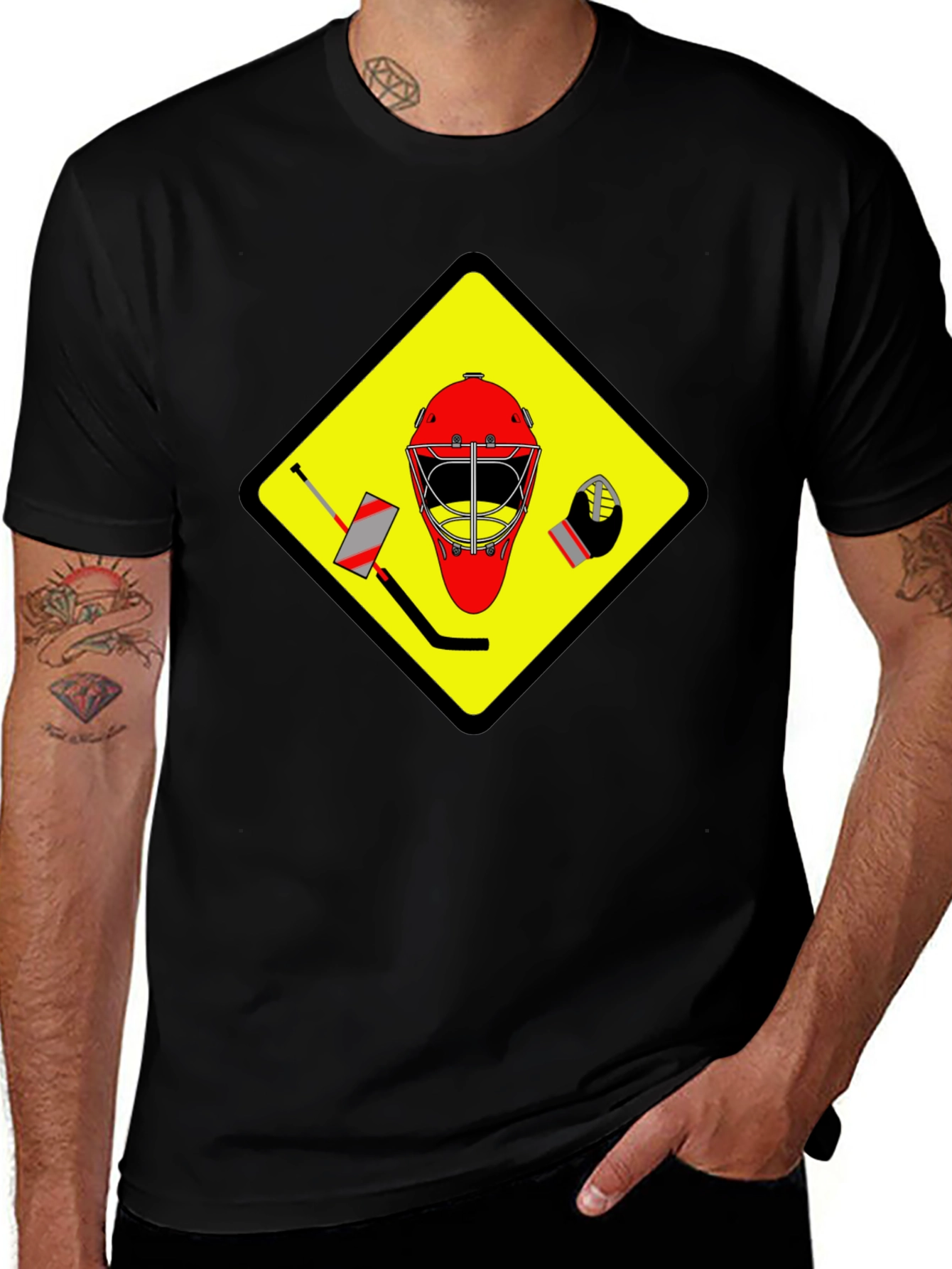 Hockey Goalie Warning T-Shirt
