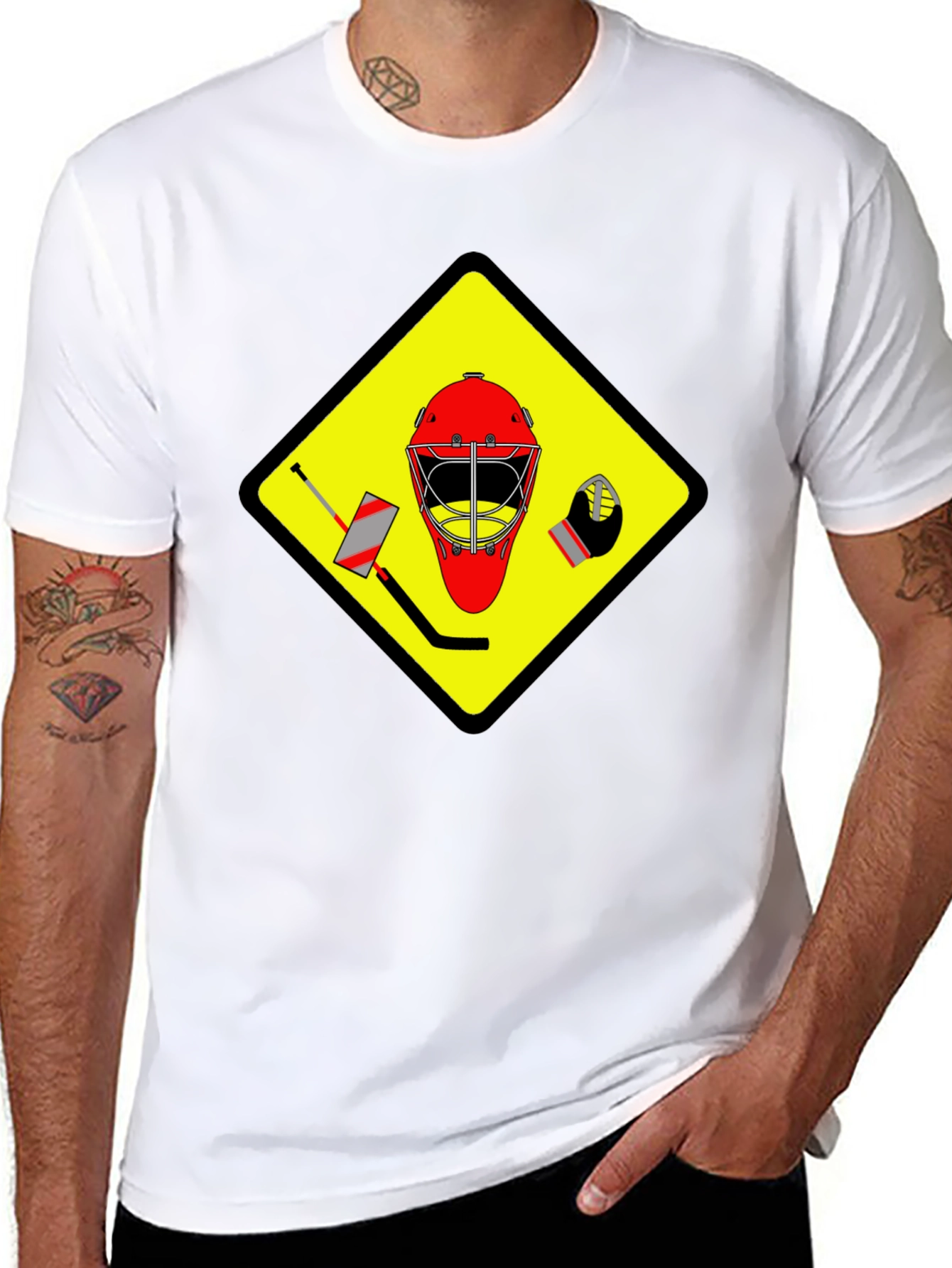 Hockey Goalie Warning T-Shirt