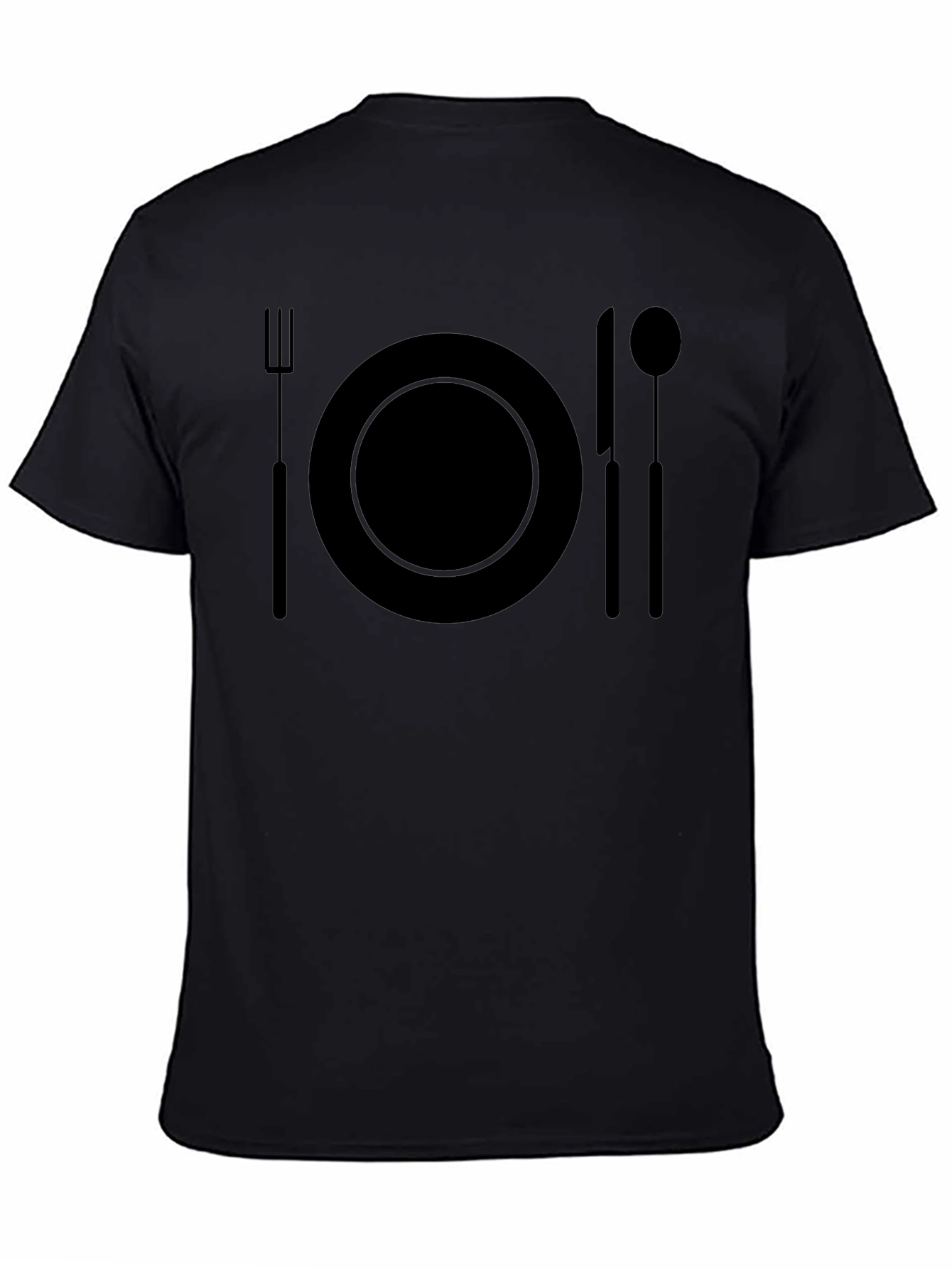 Dinner Time T-Shirt - Black Graphic Tee