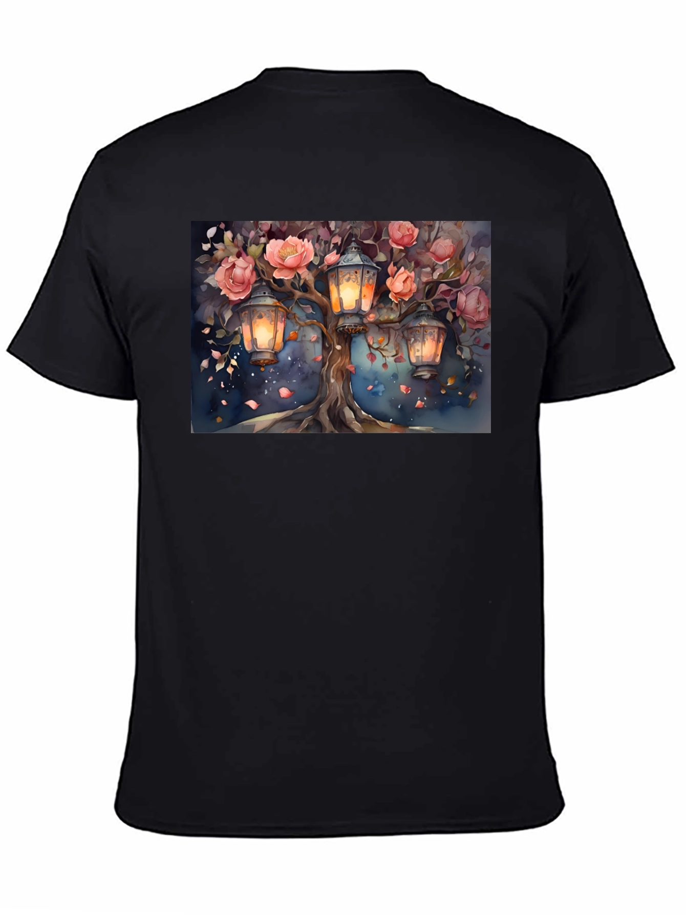 Floral Lantern Tree Graphic Tee