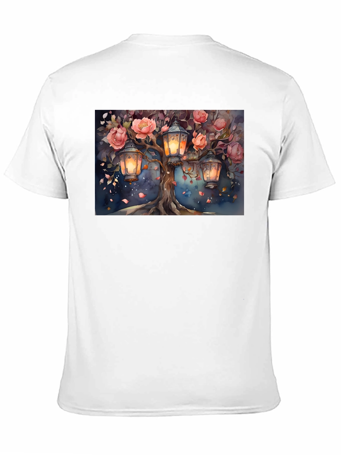 Floral Lantern Tree Graphic Tee