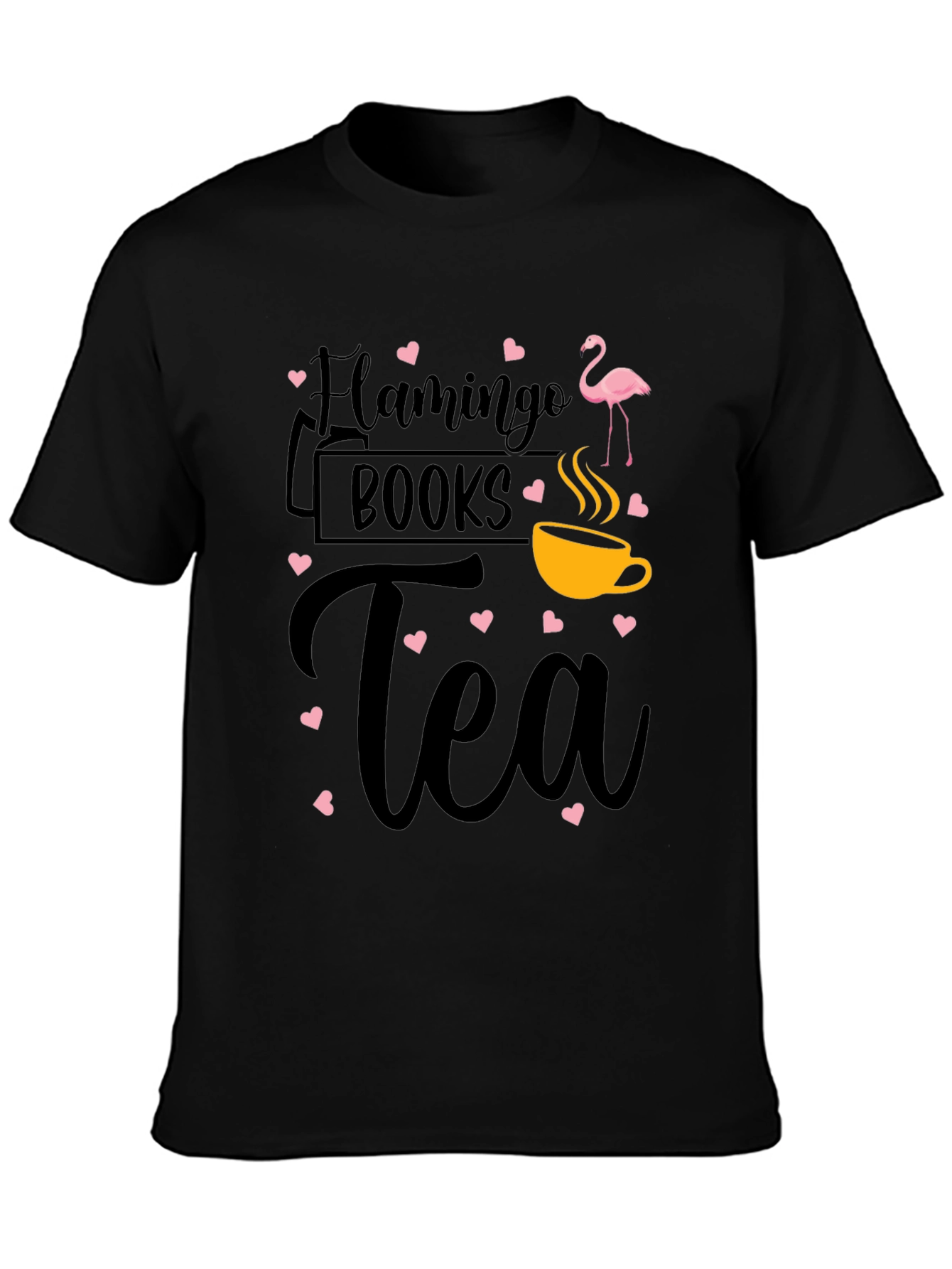 Flamingo Books Tea Graphic Tee Shirt