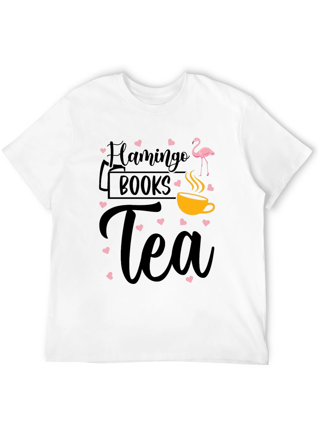 Flamingo Books Tea Graphic Tee Shirt