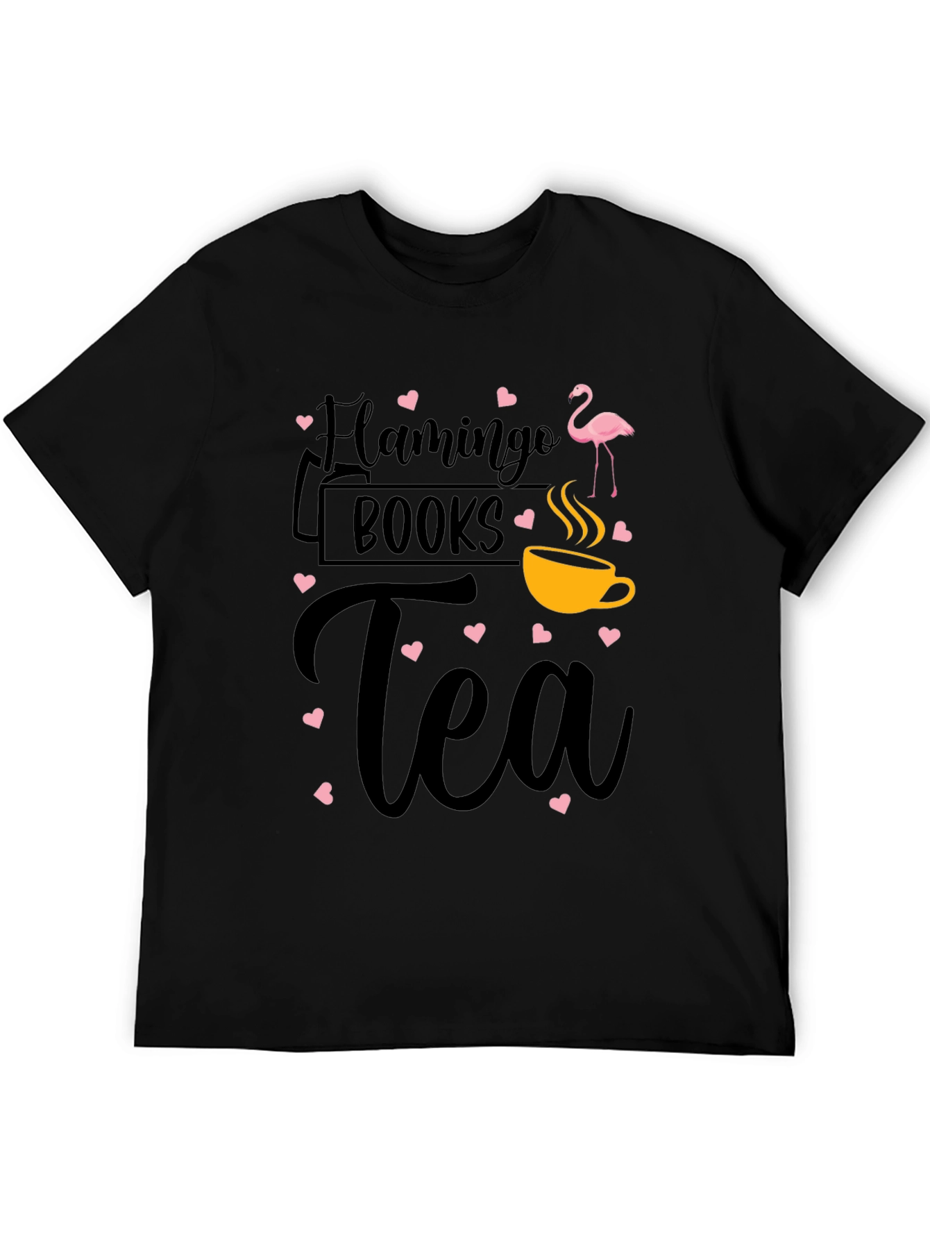 Flamingo Books Tea Graphic Tee Shirt