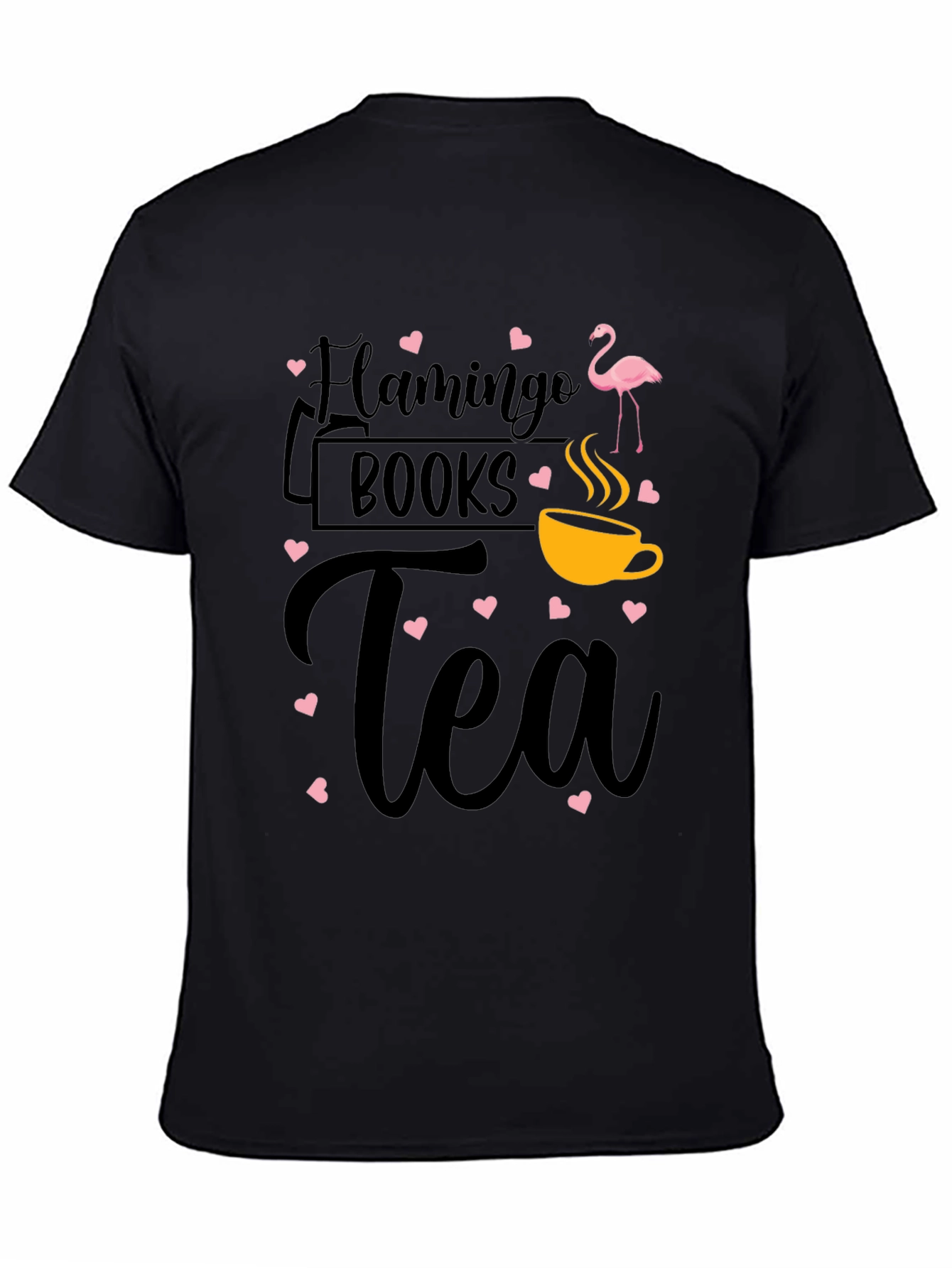 Flamingo Books Tea Graphic Tee Shirt