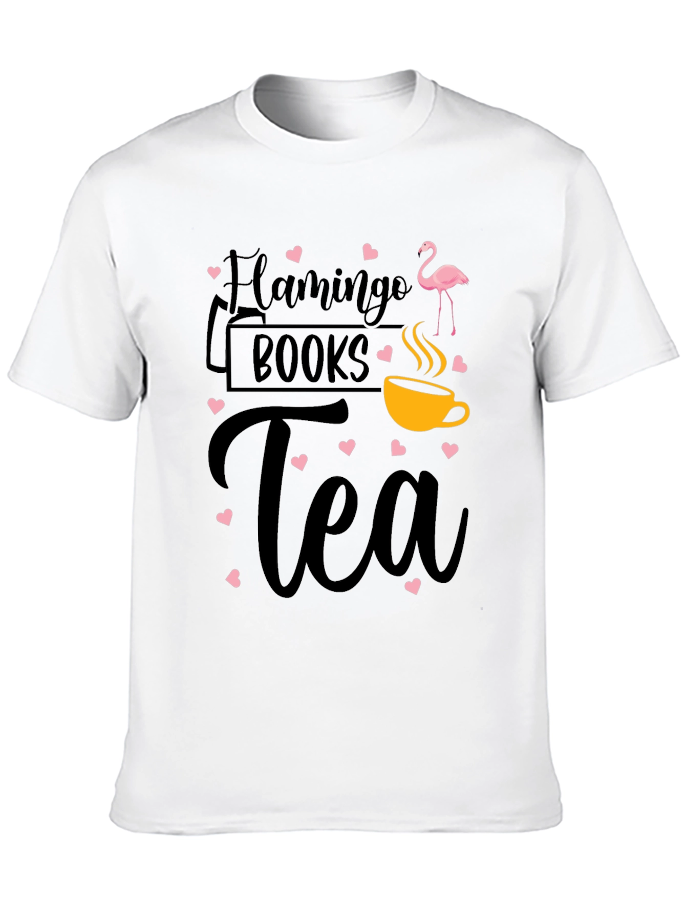 Flamingo Books Tea Graphic Tee Shirt