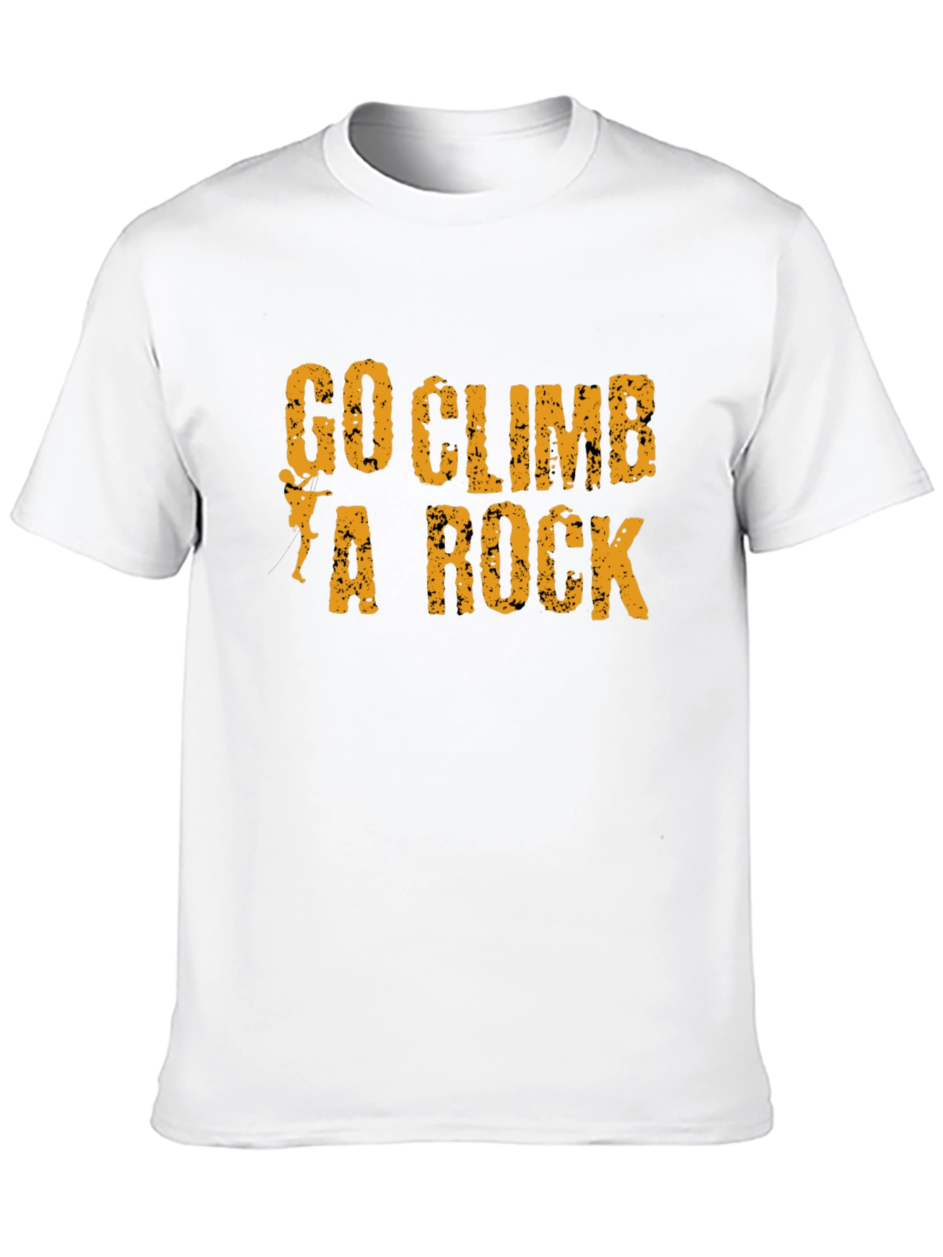 Go Climb A Rock Black Graphic T-Shirt