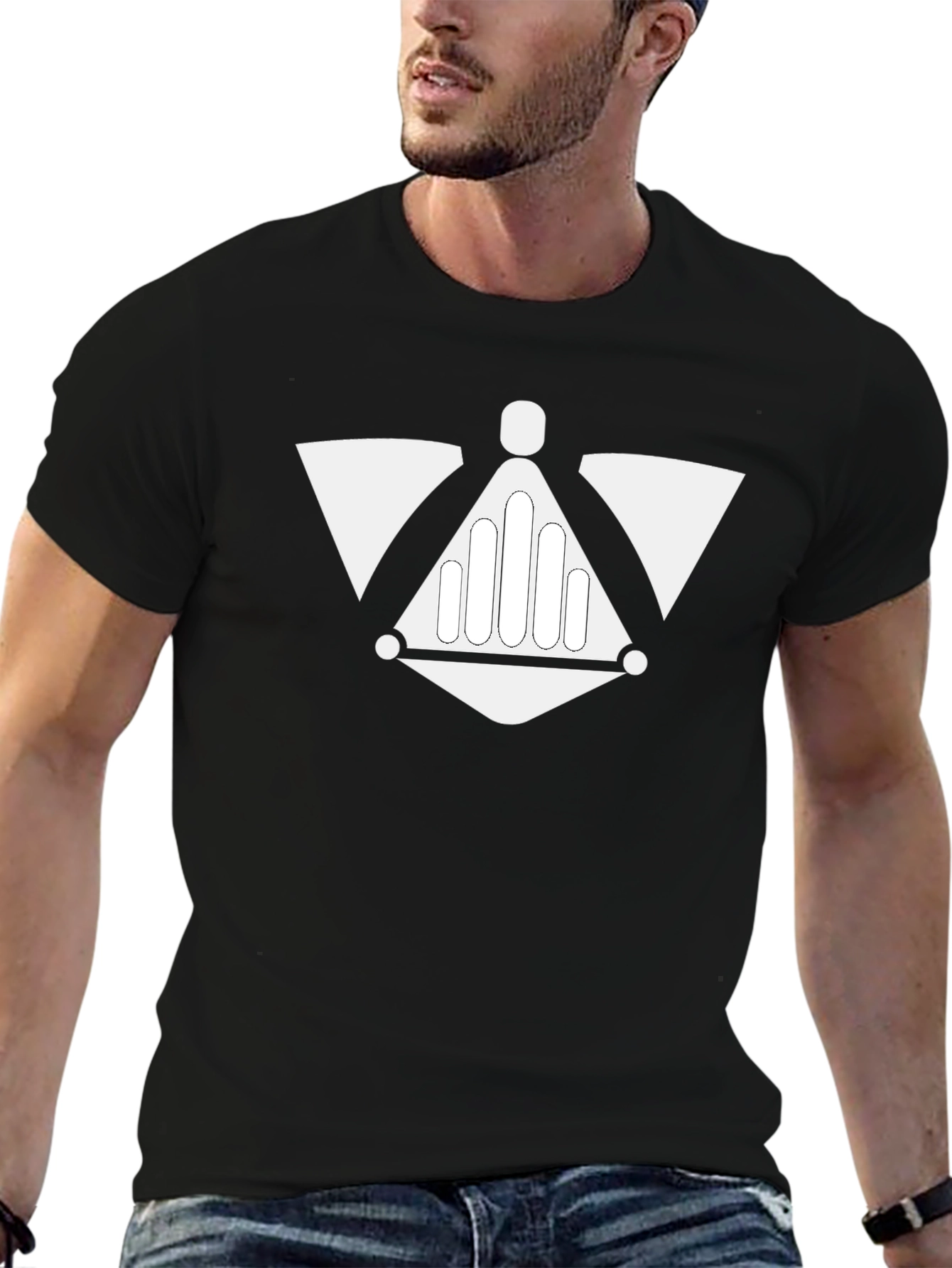 Geometric Icon Black T-Shirt