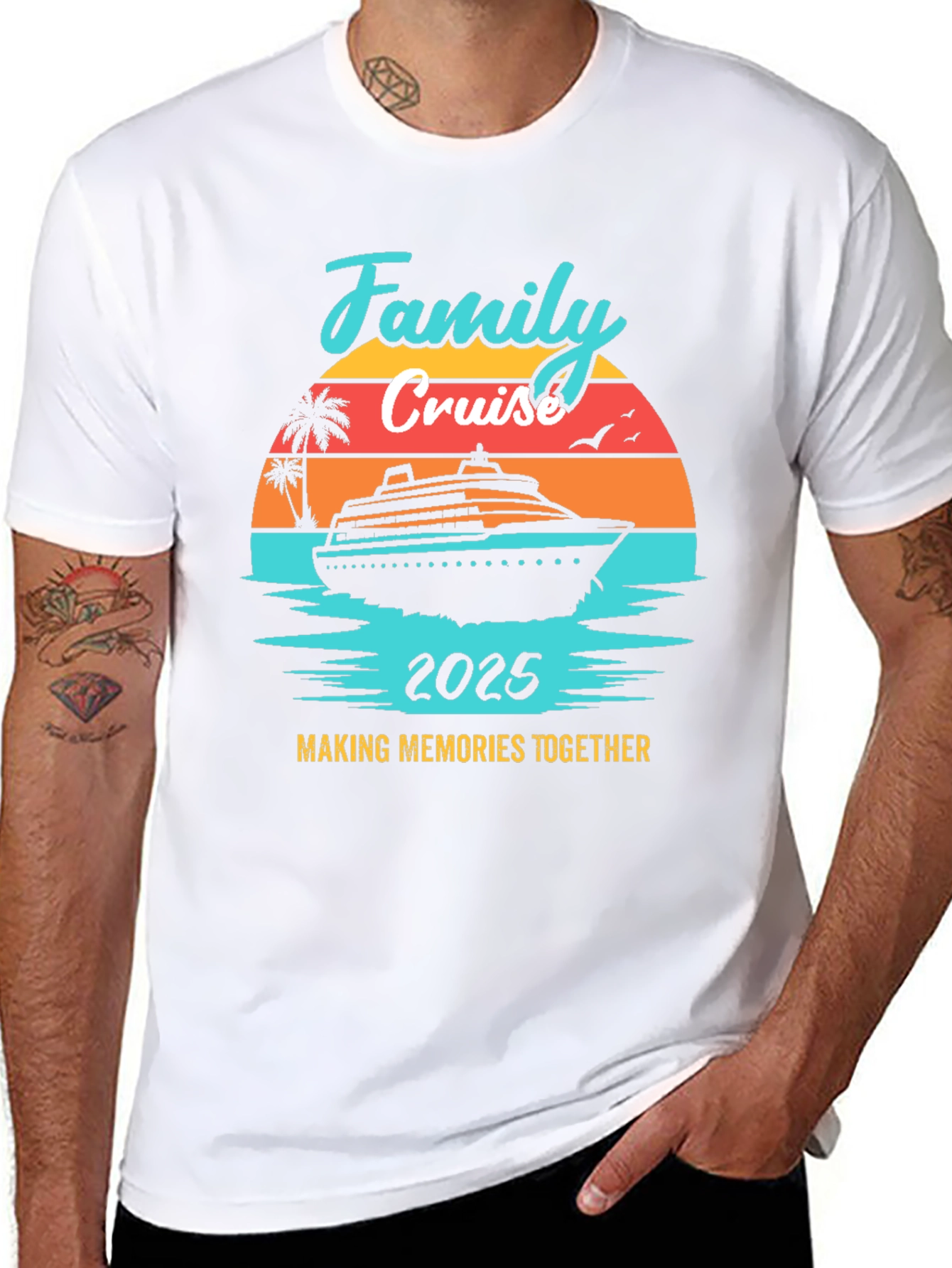 Family Cruise 2025 T-Shirt - Vacation Memories Tee