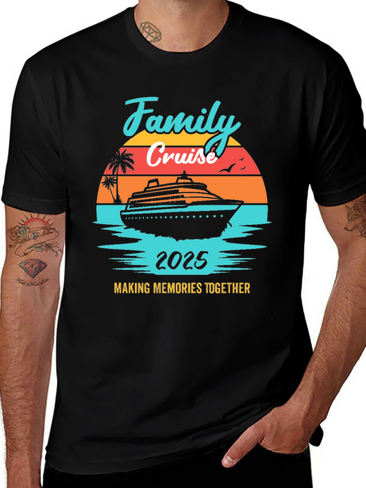 Family Cruise 2025 T-Shirt - Vacation Memories Tee