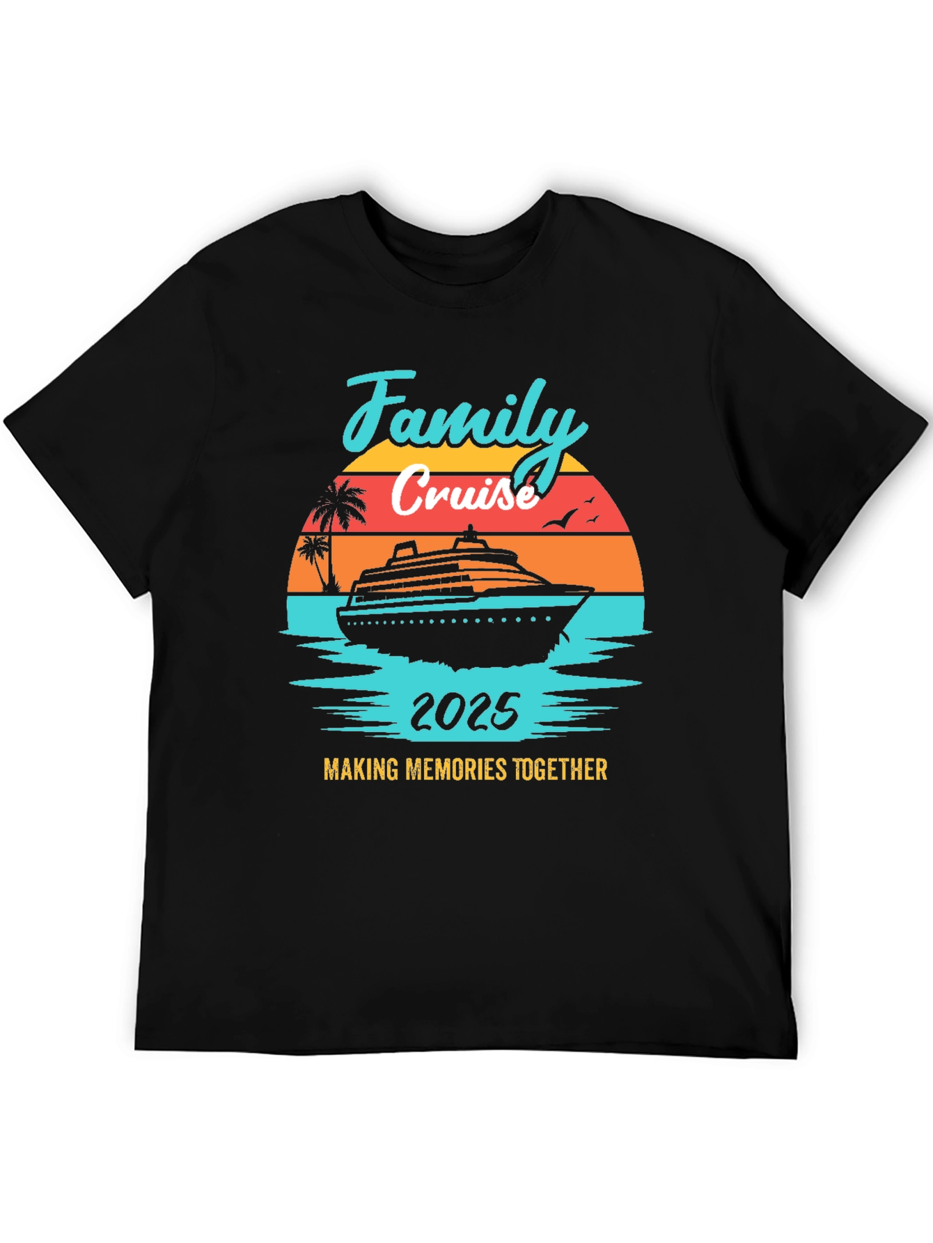 Family Cruise 2025 T-Shirt - Vacation Memories Tee