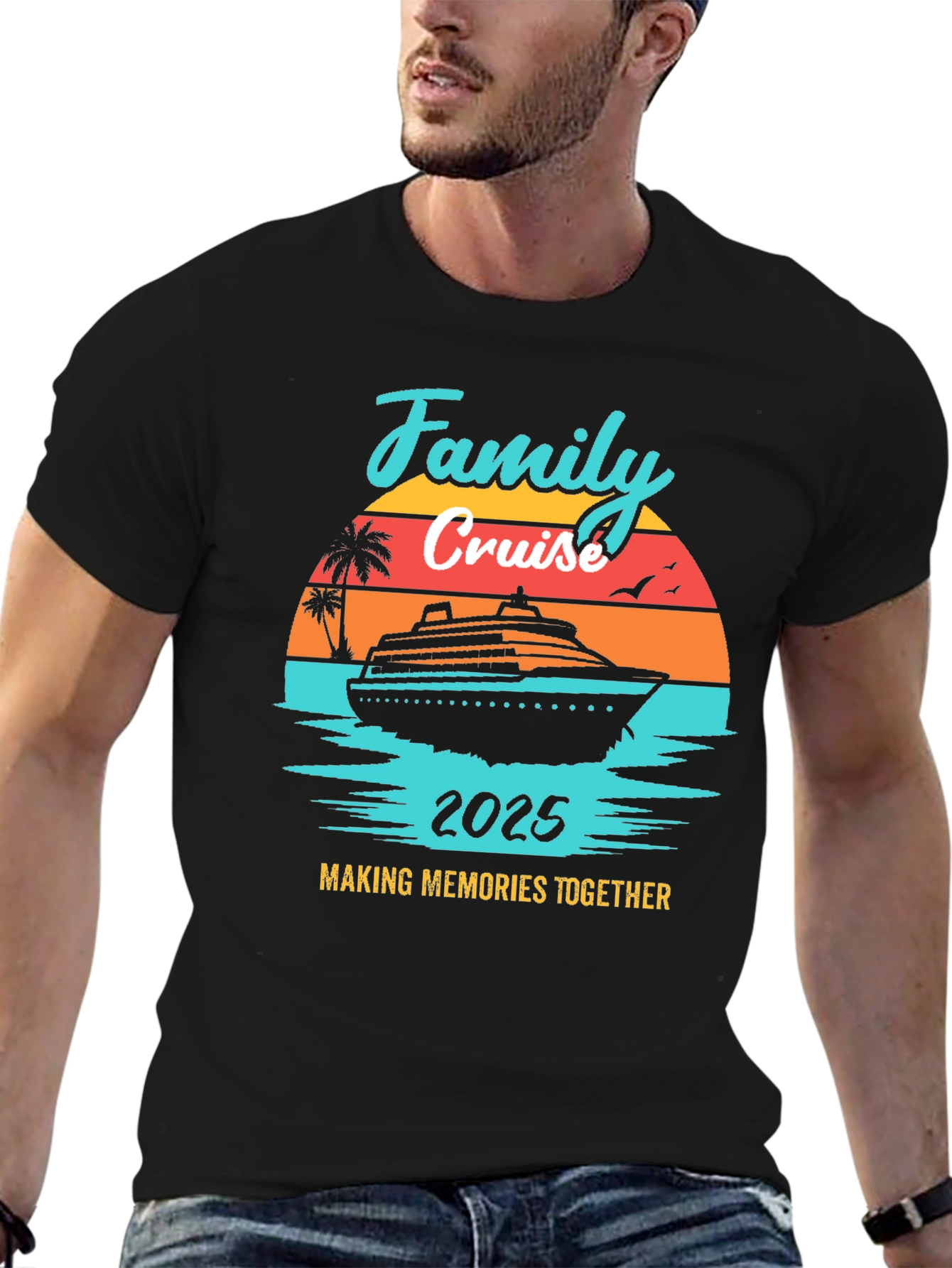 Family Cruise 2025 T-Shirt - Vacation Memories Tee