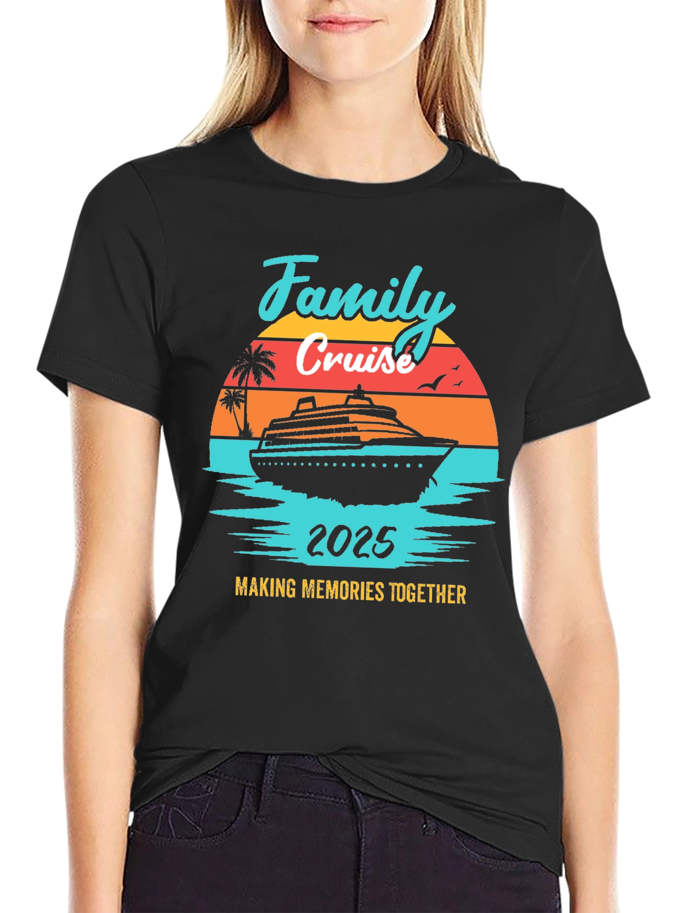 Family Cruise 2025 T-Shirt - Vacation Memories Tee