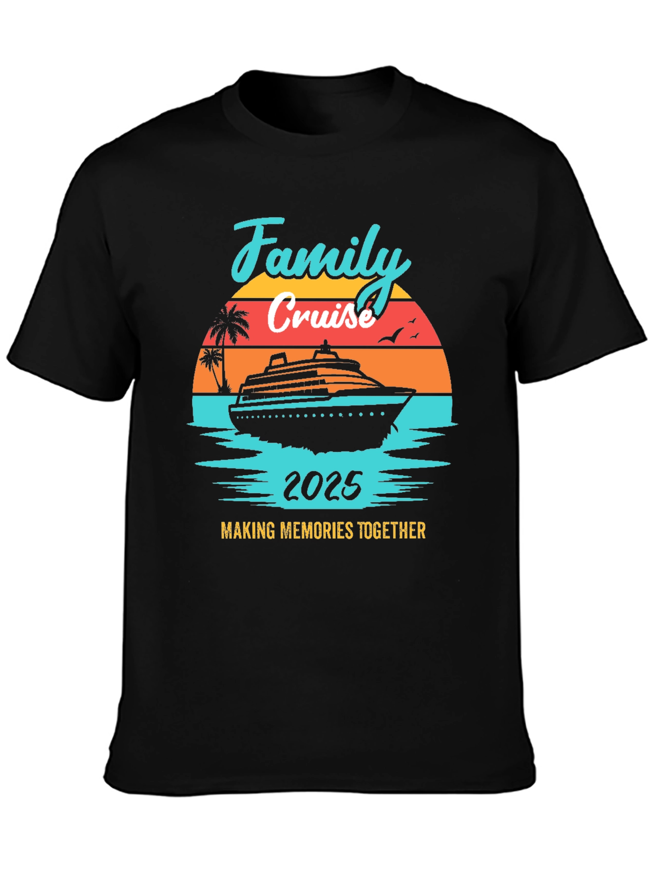 Family Cruise 2025 T-Shirt - Vacation Memories Tee