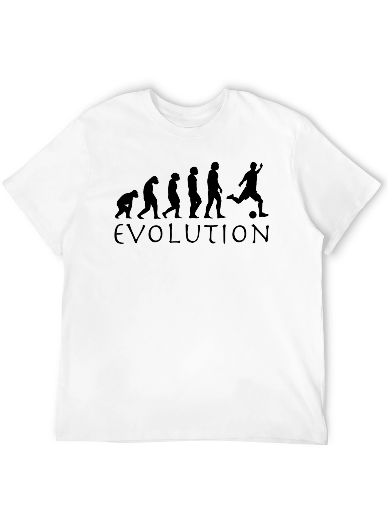 Evolution Soccer T-Shirt - Black Cotton Tee