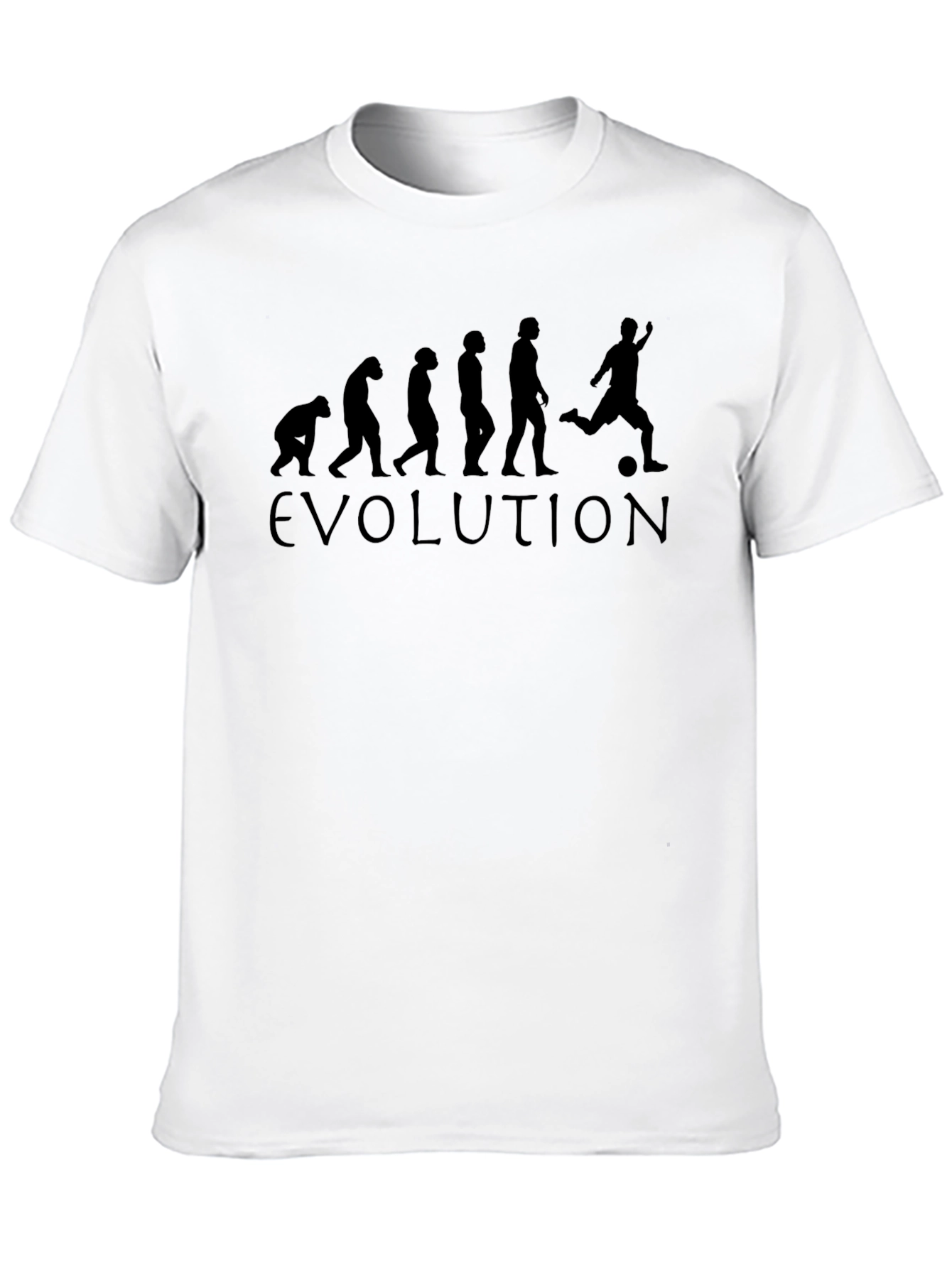 Evolution Soccer T-Shirt - Black Cotton Tee