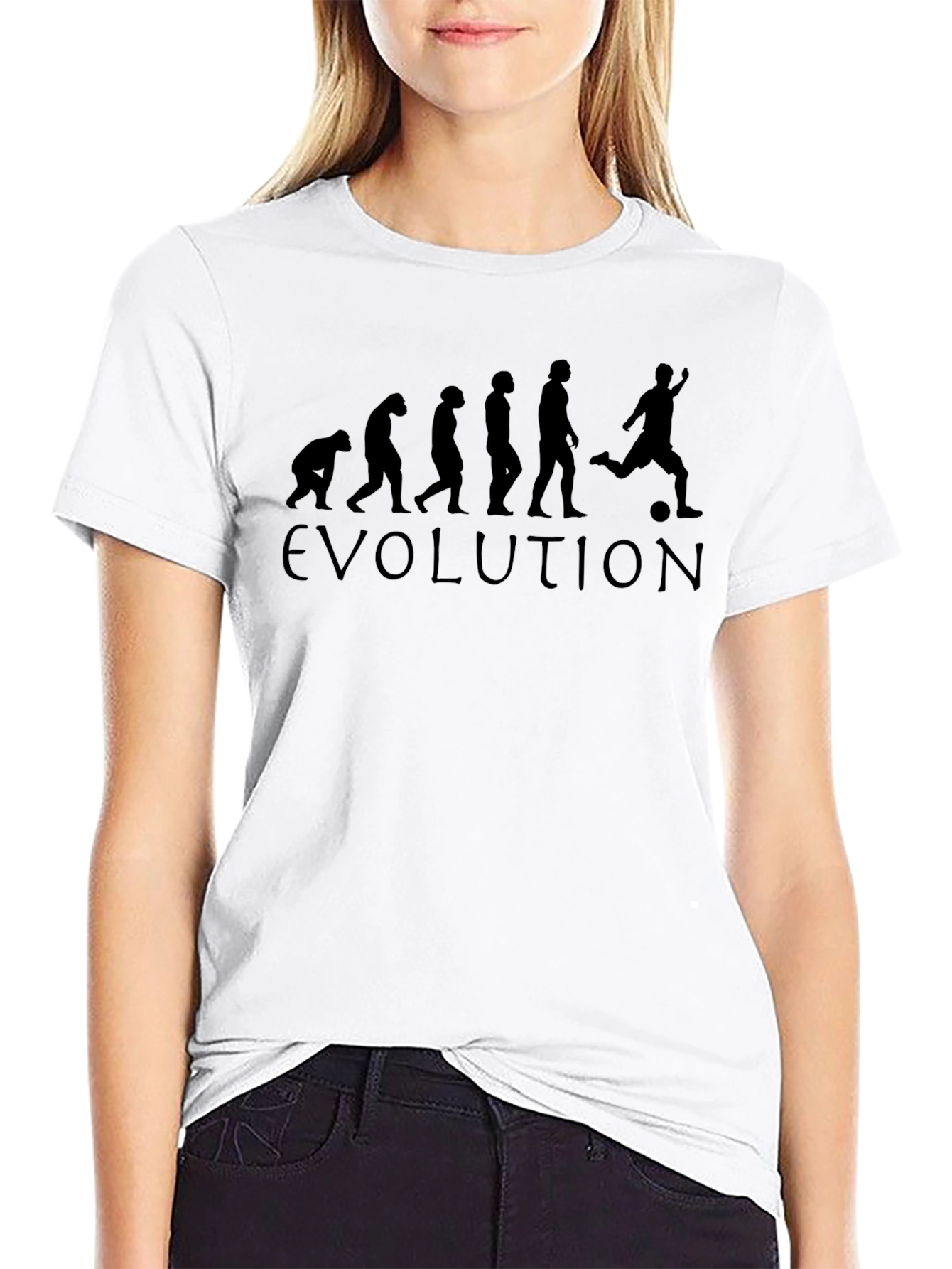 Evolution Soccer T-Shirt - Black Cotton Tee