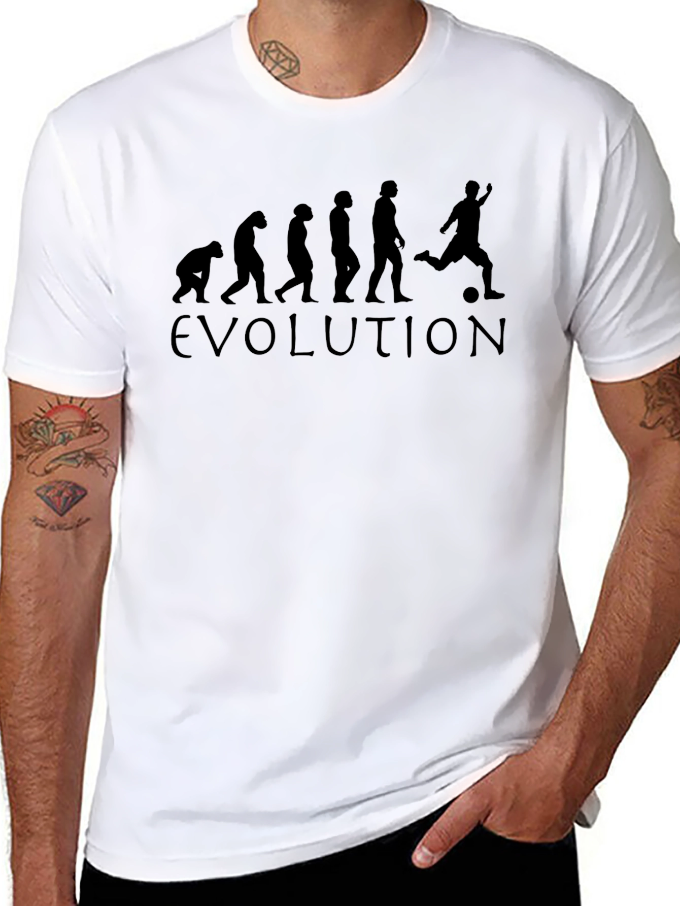 Evolution Soccer T-Shirt - Black Cotton Tee