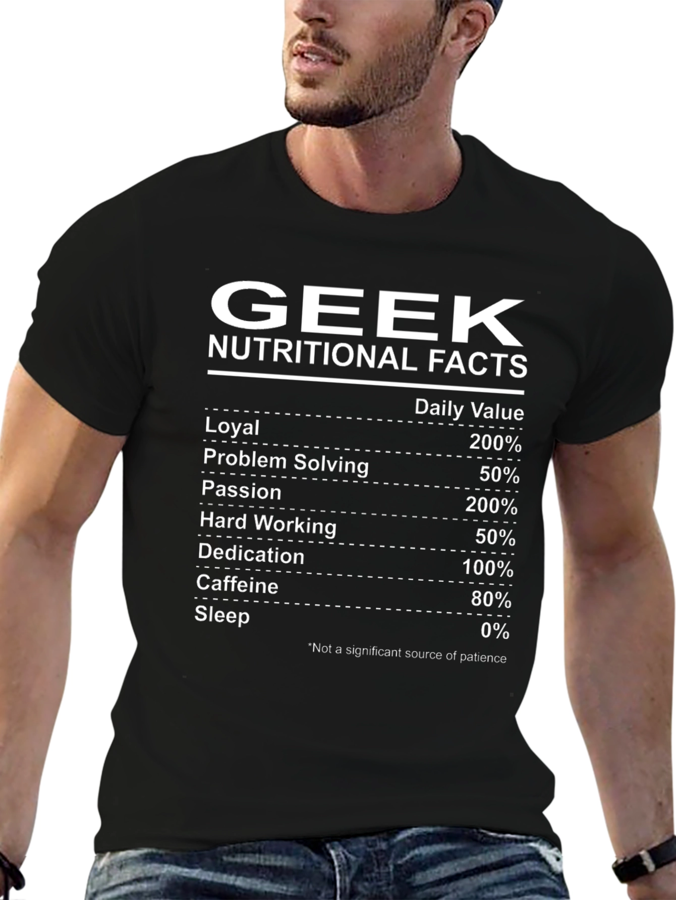 Geek Nutritional Facts T-Shirt