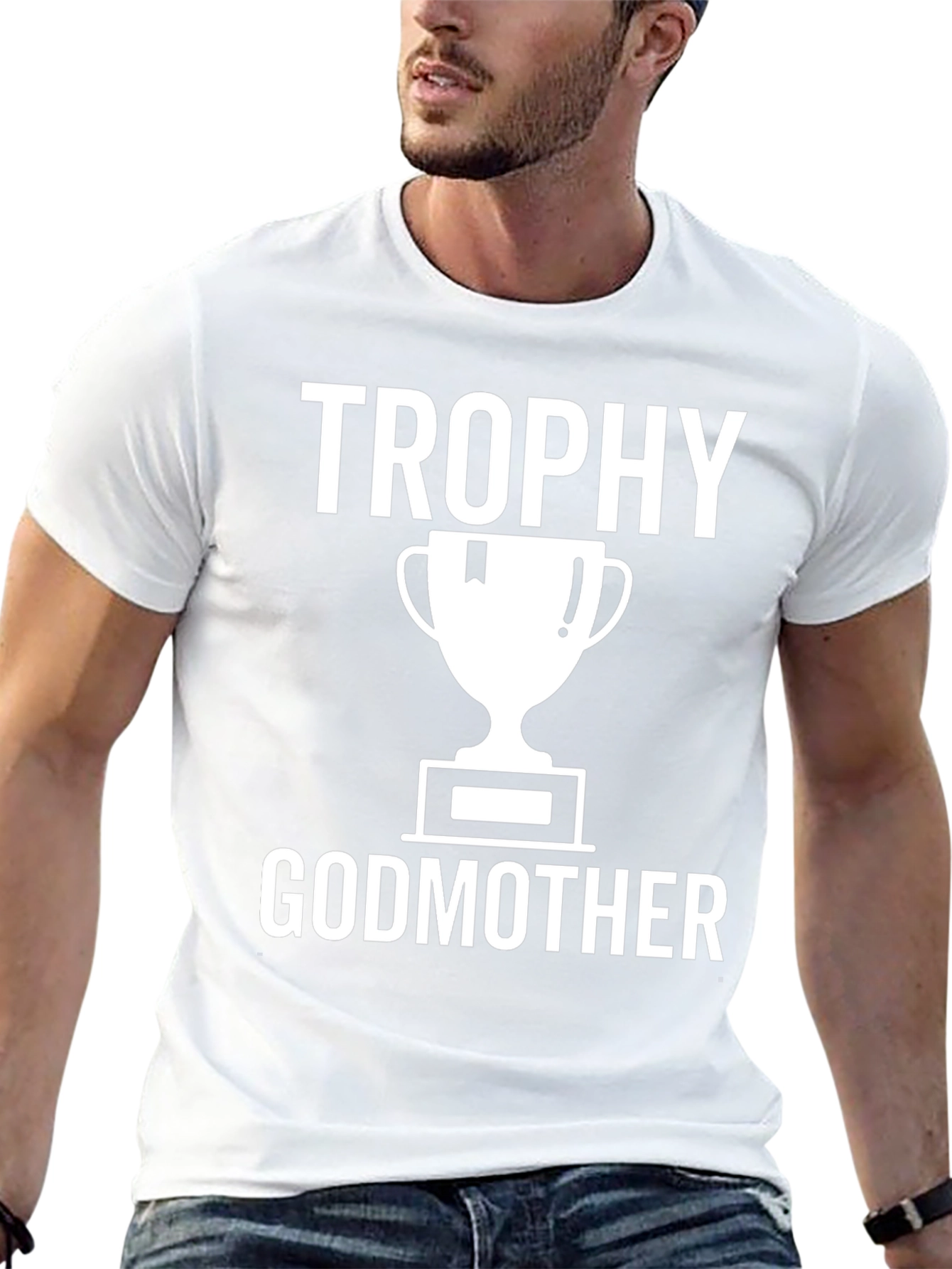 Trophy Godmother T-Shirt - Black Cotton Tee