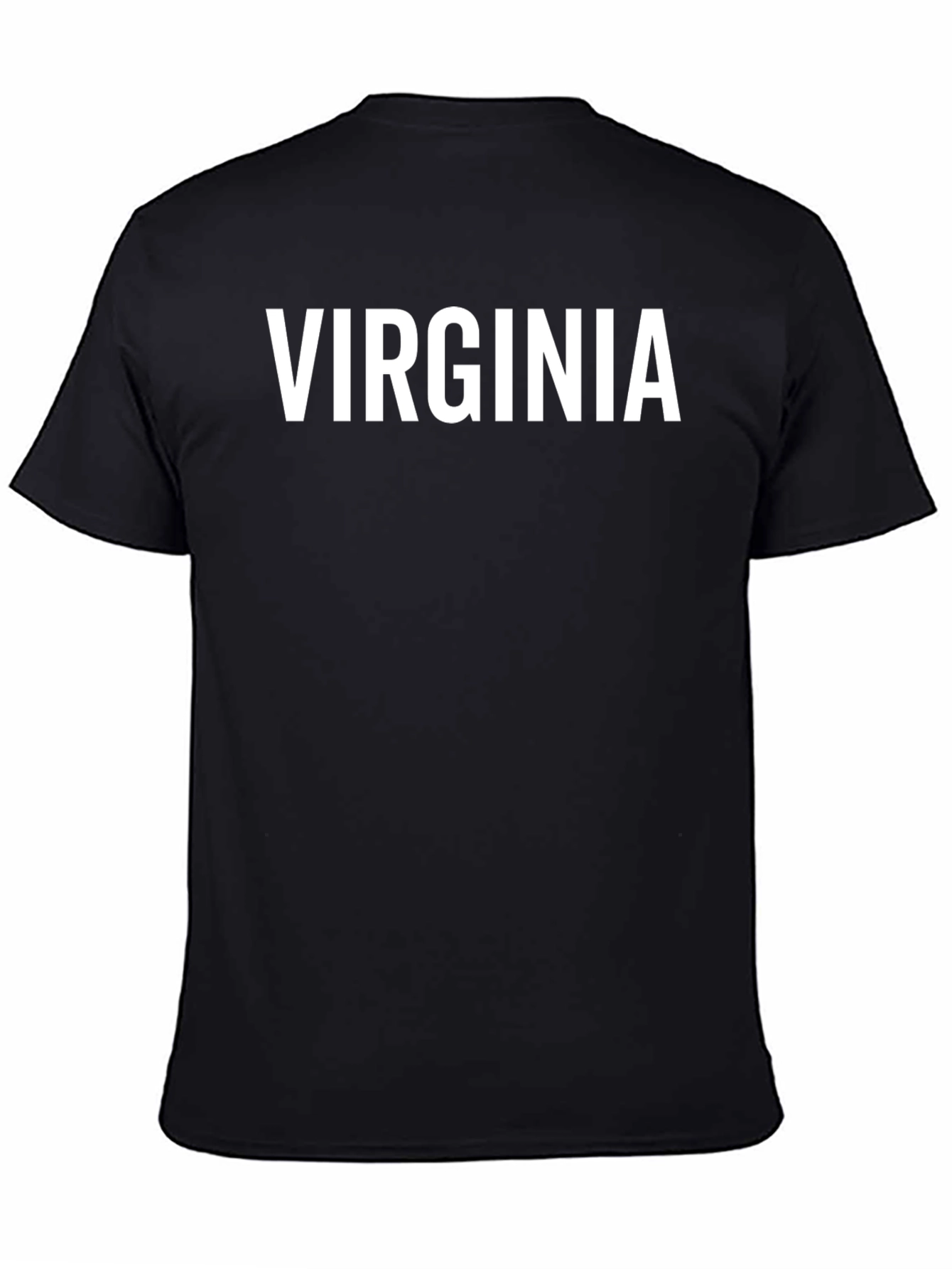 Virginia Text Graphic Black T-Shirt