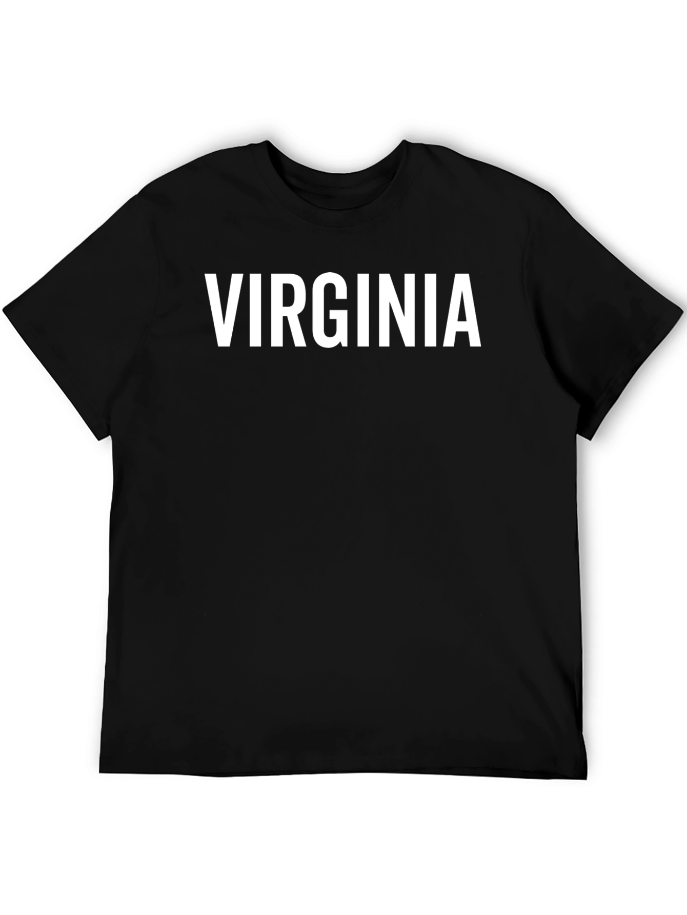 Virginia Text Graphic Black T-Shirt