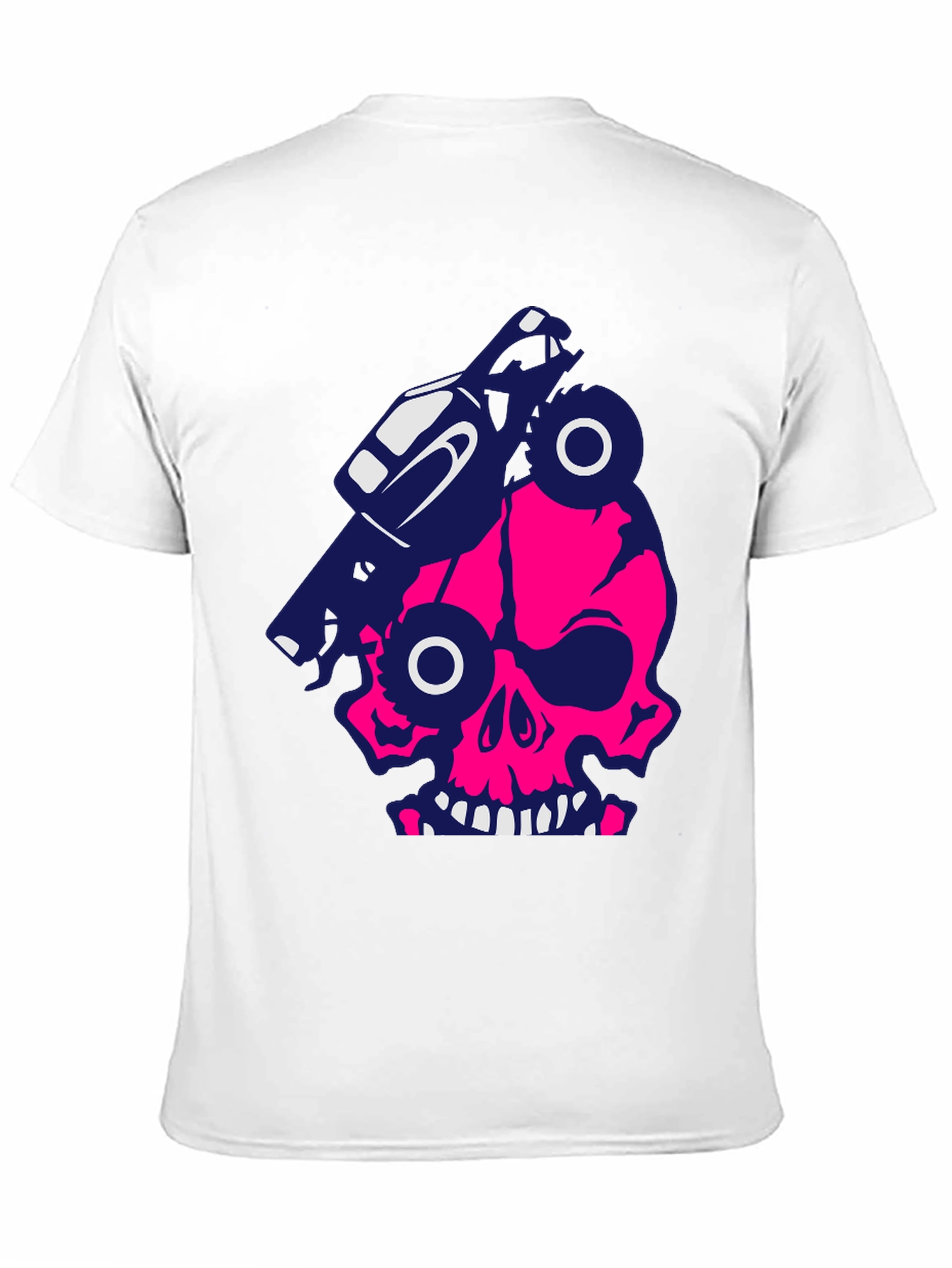 Skull Monster Truck Graphic Tee - Bold Style