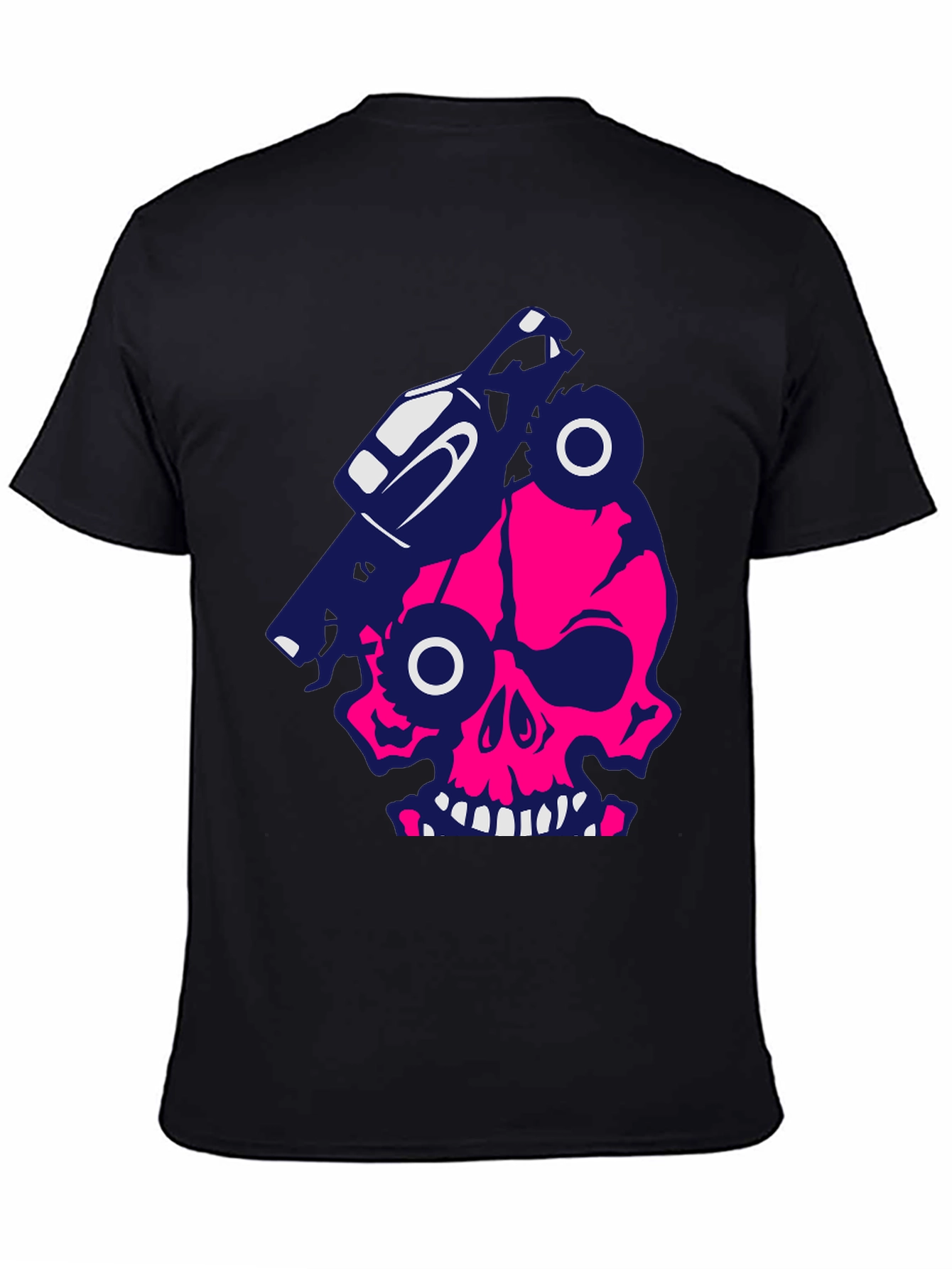 Skull Monster Truck Graphic Tee - Bold Style