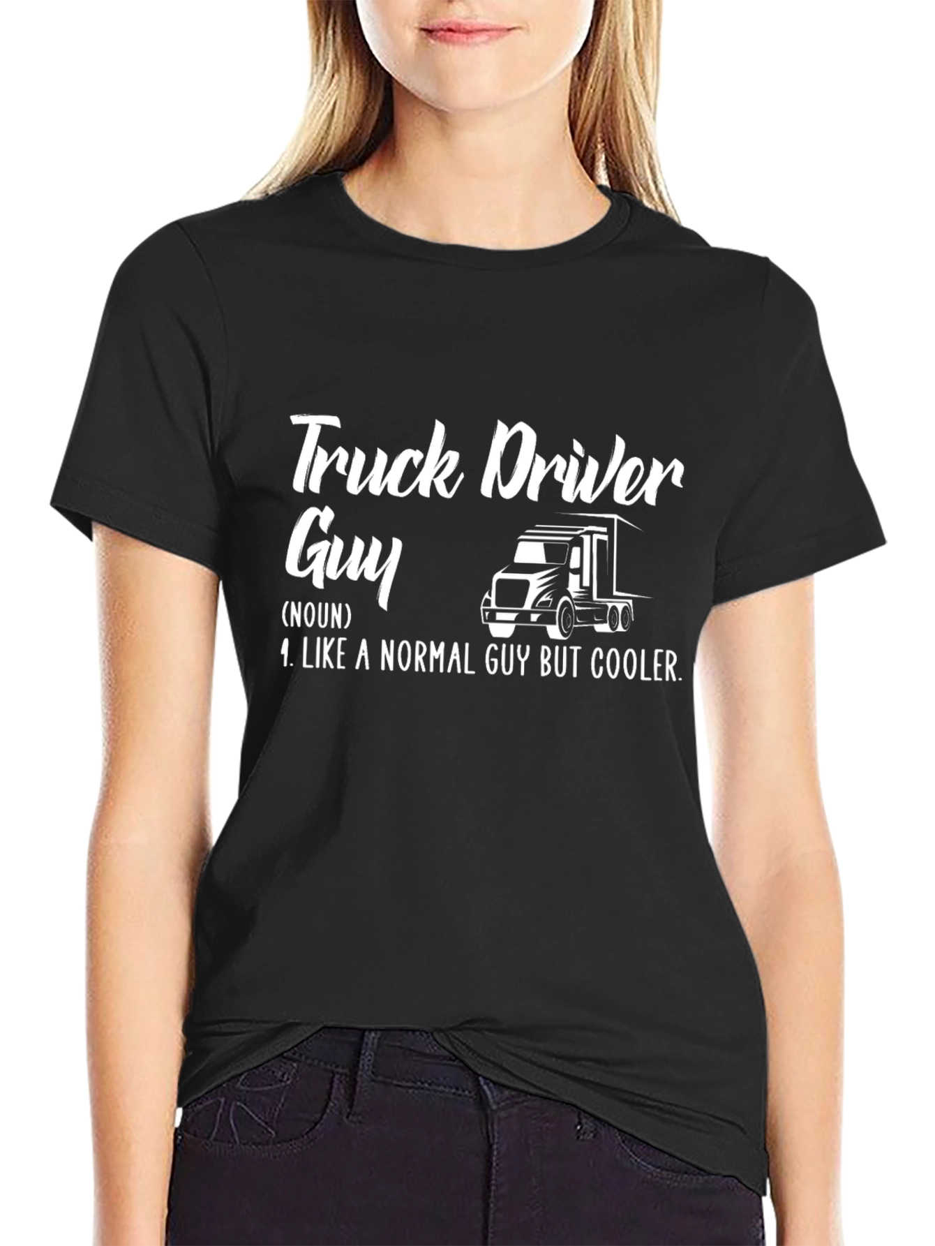 Truck Driver Guy Graphic Tee - Cool & Comfy
