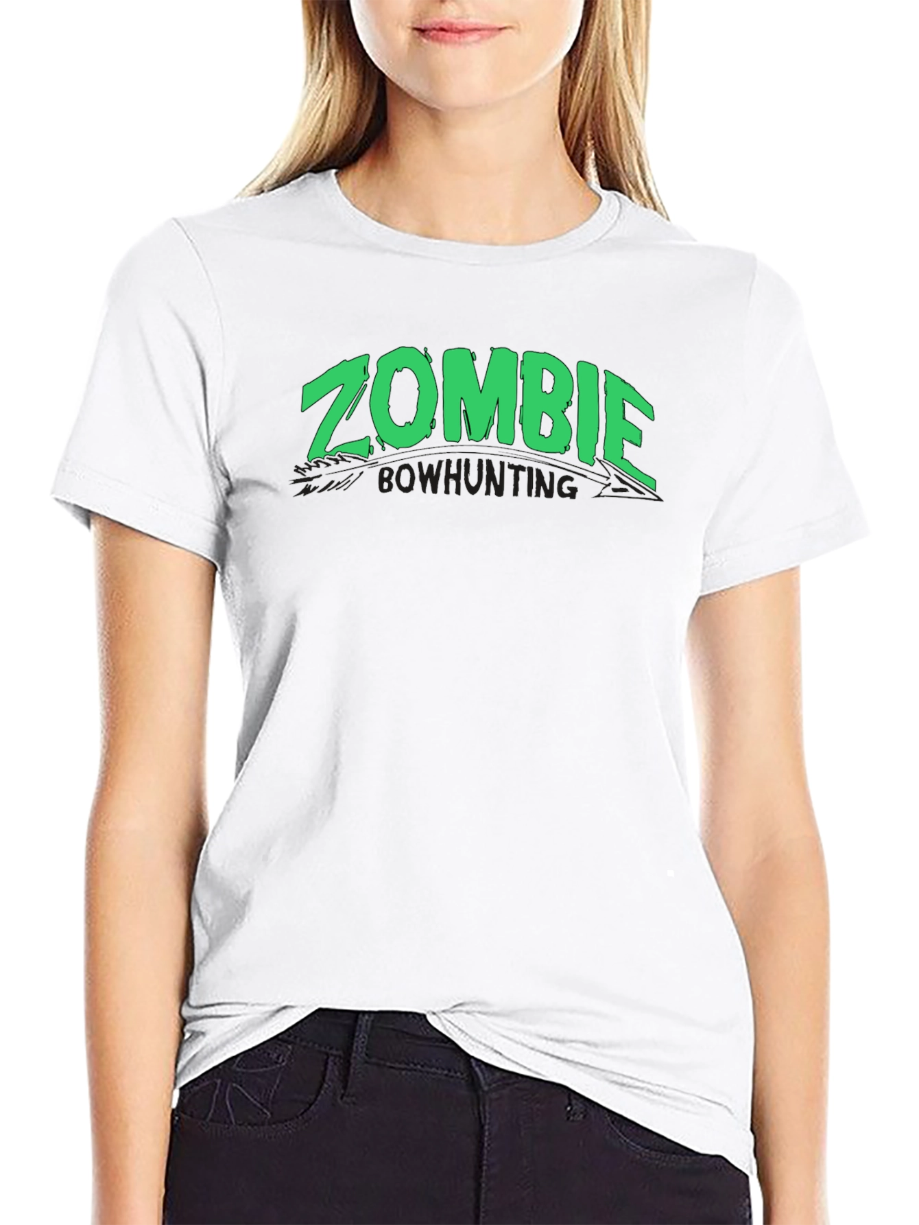 Zombie Bowhunting Black T-Shirt