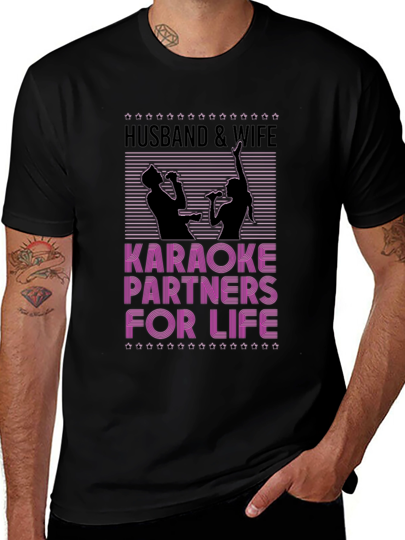 Husband & Wife Karaoke Partners T-Shirt