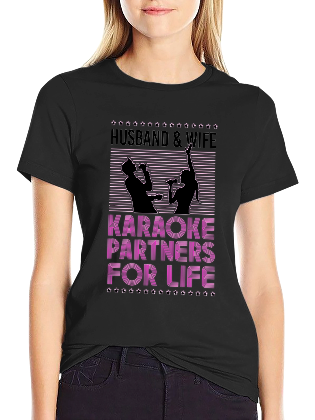 Husband & Wife Karaoke Partners T-Shirt