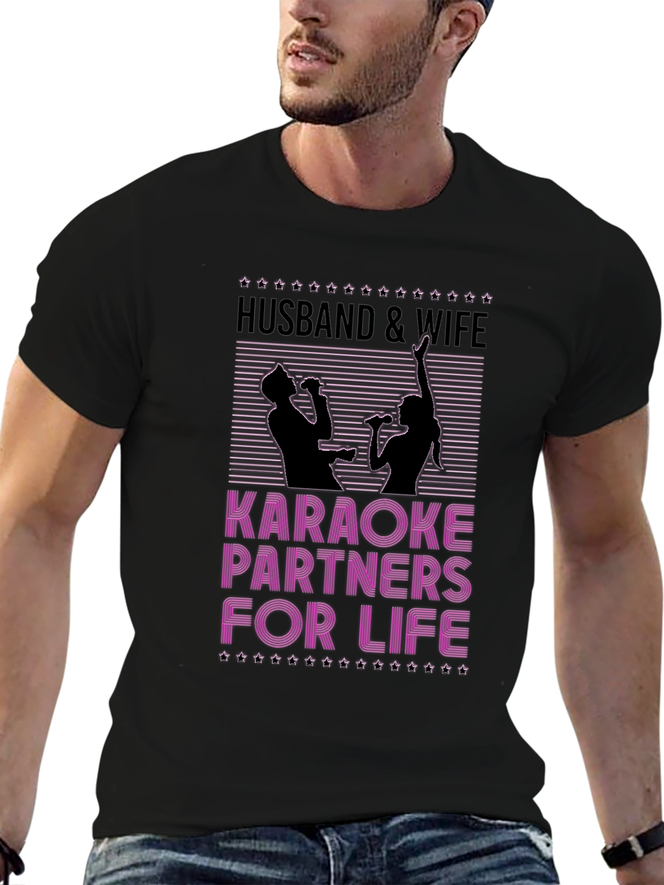 Husband & Wife Karaoke Partners T-Shirt