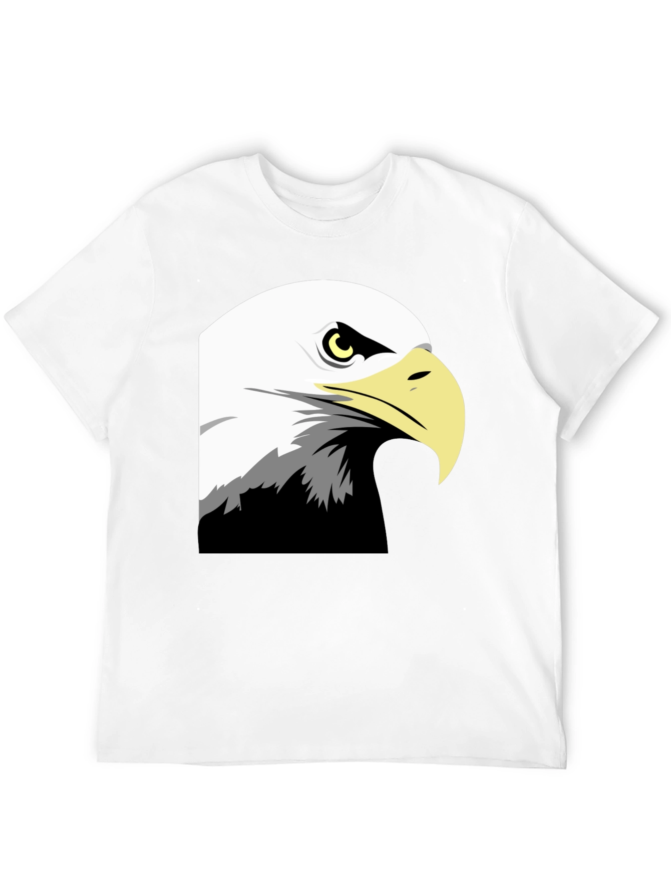 Bold Eagle Graphic Tee - Black Cotton Blend