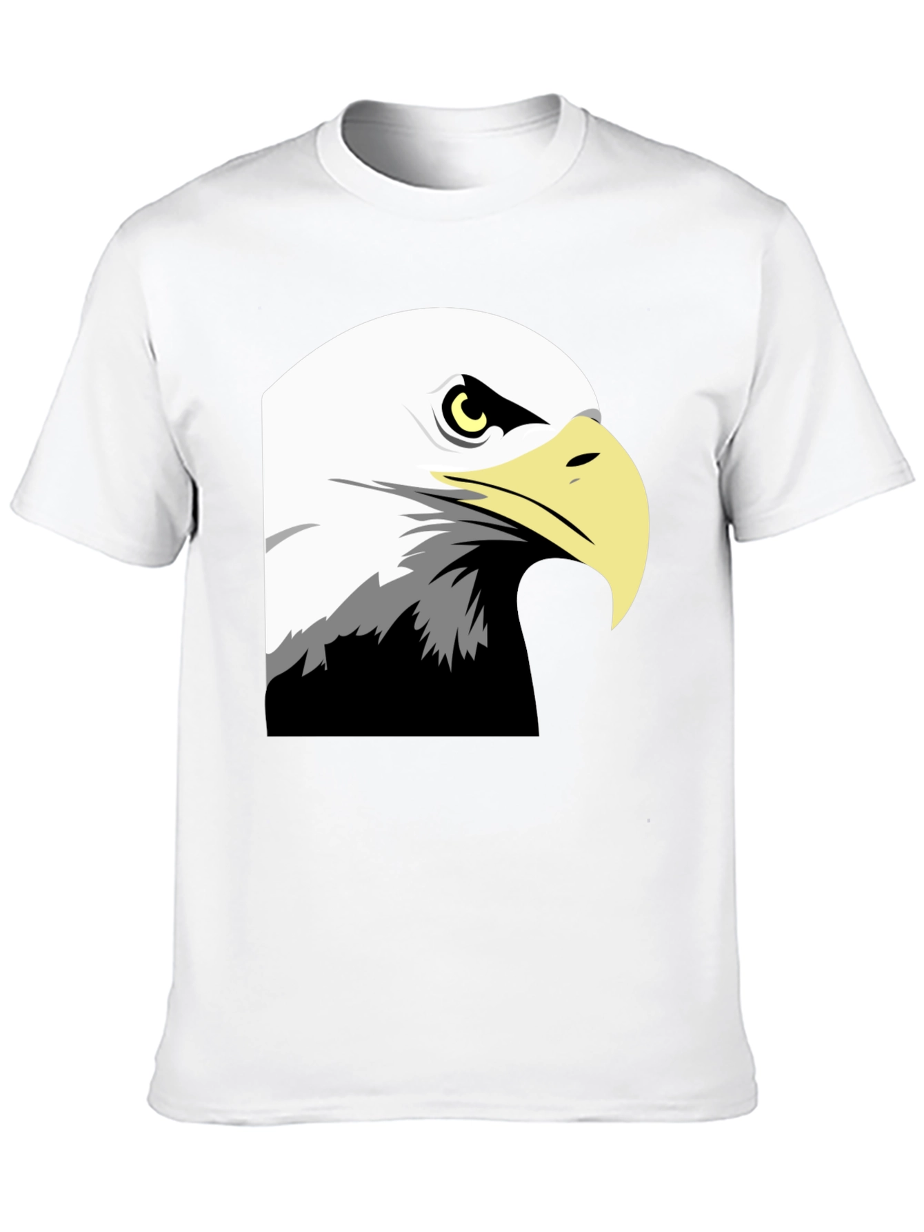 Bold Eagle Graphic Tee - Black Cotton Blend
