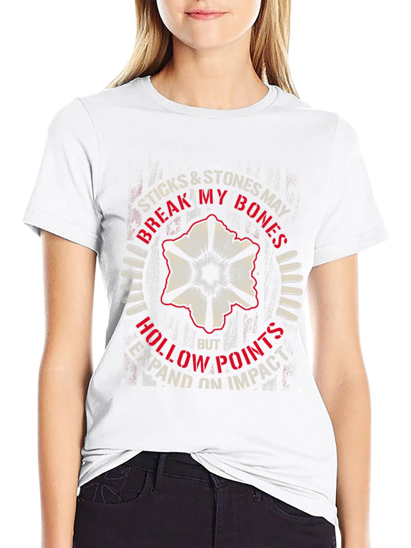 Sticks & Stones Hollow Points Graphic T-Shirt