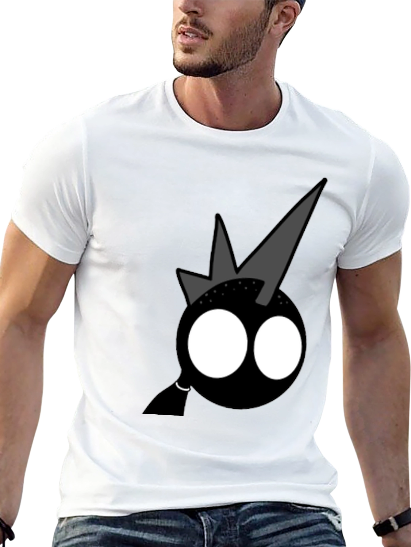 Funky Graphic Tee - Black Shirt with Cartoon Design