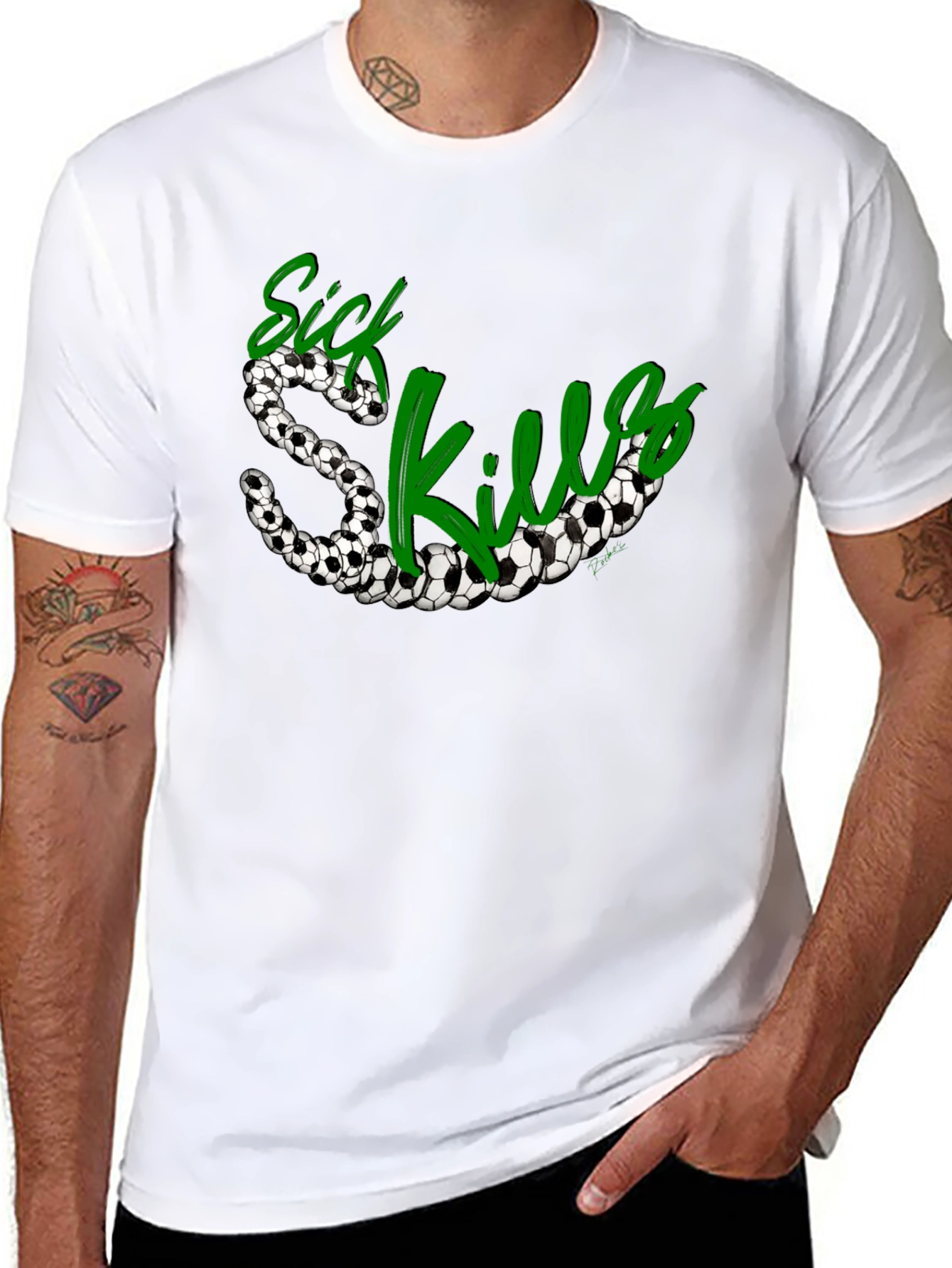 Sick Skills Soccer Ball Graphic T-Shirt