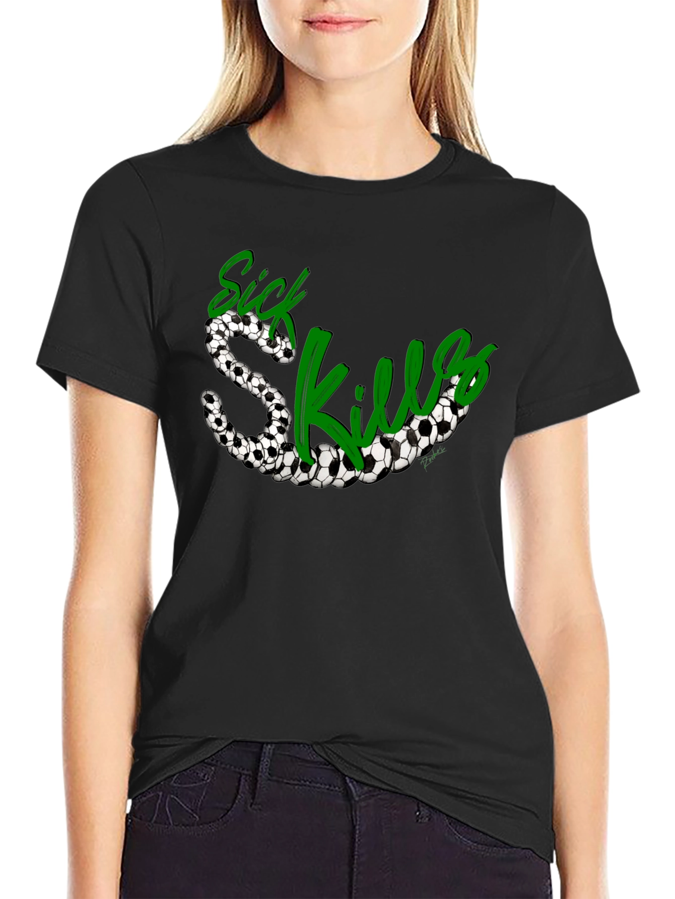 Sick Skills Soccer Ball Graphic T-Shirt