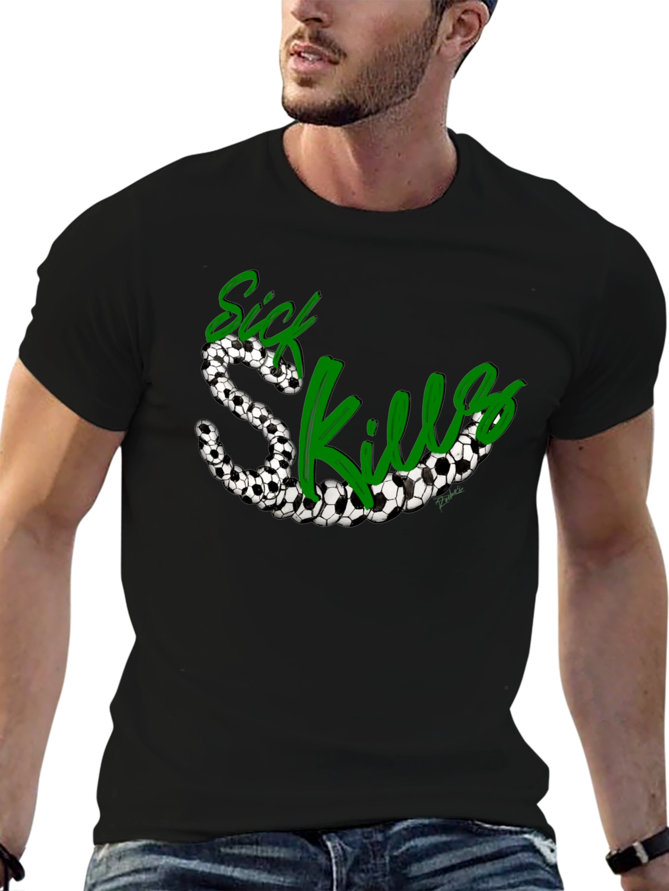 Sick Skills Soccer Ball Graphic T-Shirt