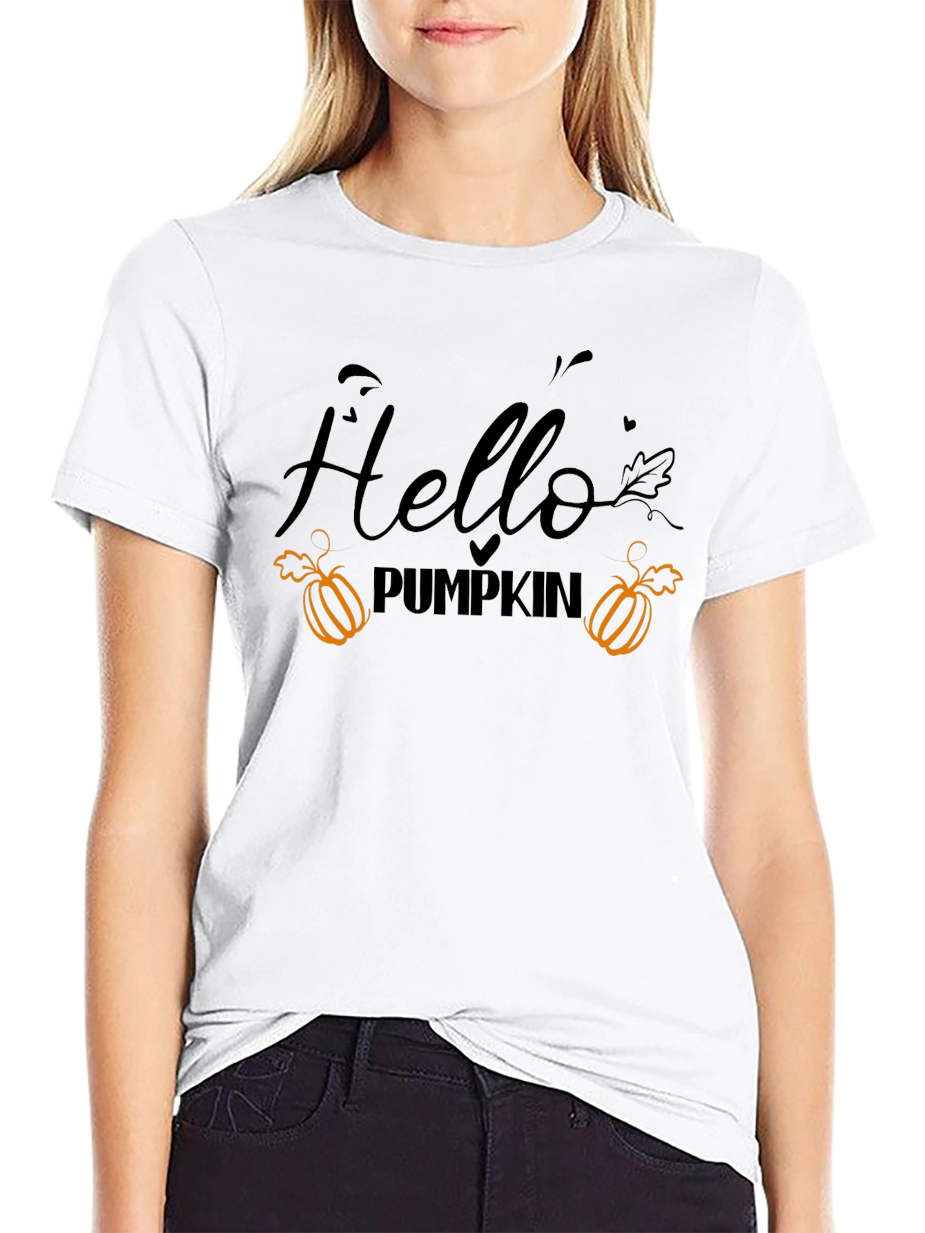 Hello Pumpkin T-Shirt - Fall Season Apparel